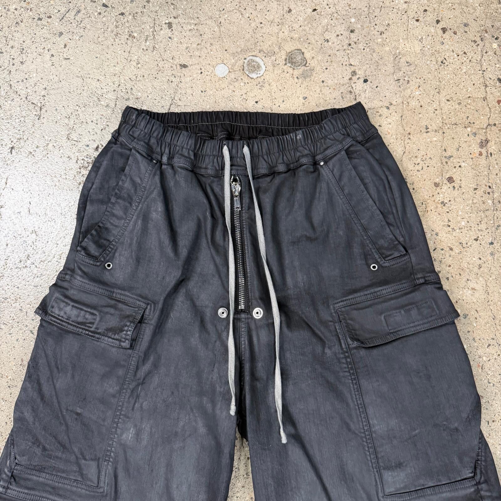 Rick Owens Rick Owens Waxed Jumbo Bela Cargo Jeans Size US 32 / EU 48 - 2 Thumbnail