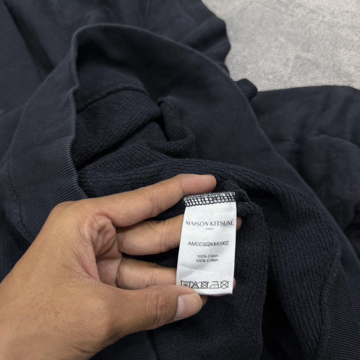 Maison Kitsune MAISON KITSUNE fox logo black sweat Size US XL / EU 56 / 4 - 5 Thumbnail