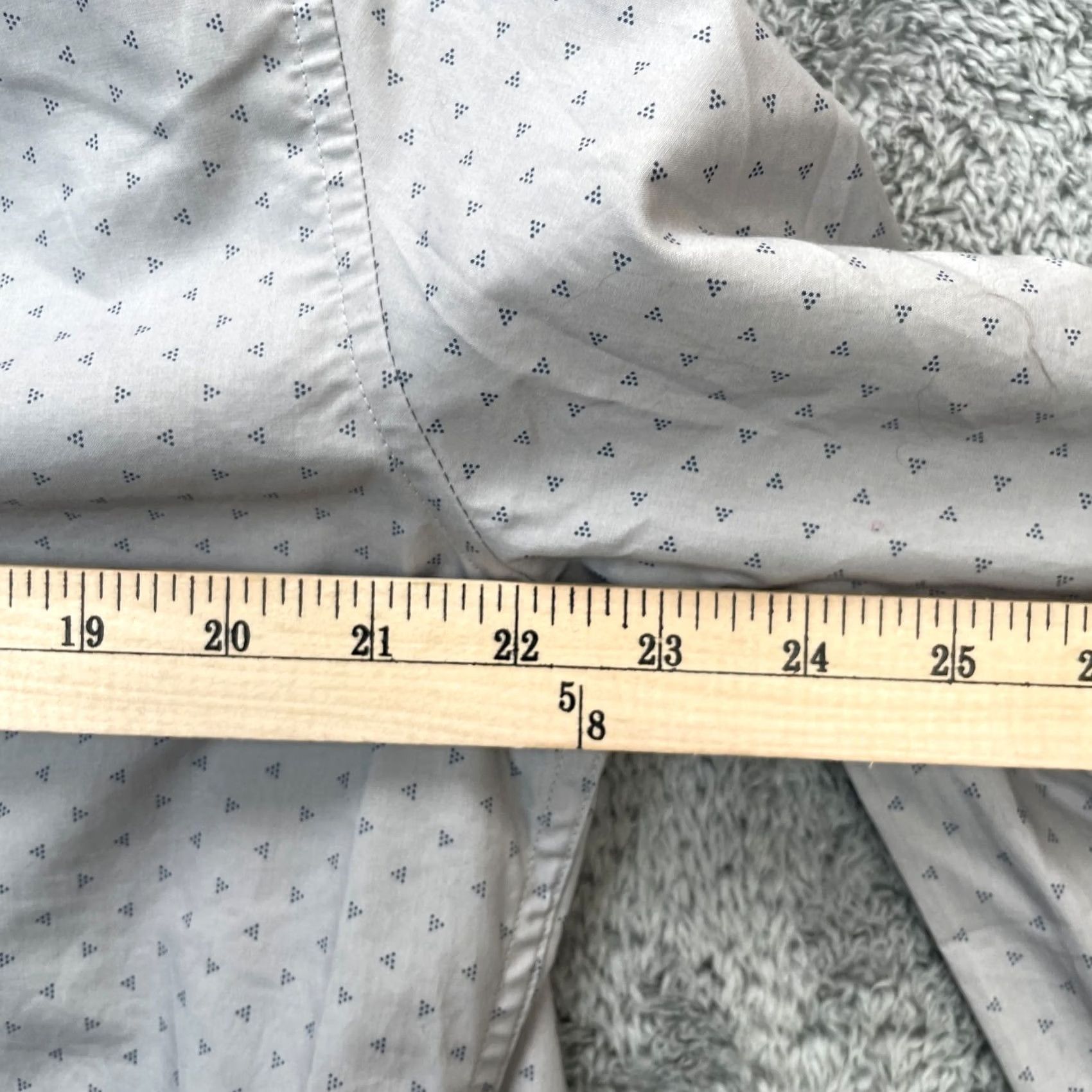 Uniqlo Uniqlo Shirt Mens Small Gray Cotton Button Up Casual Broadcloth Print Extra Fine Size US S / EU 44-46 / 1 - 8 Thumbnail