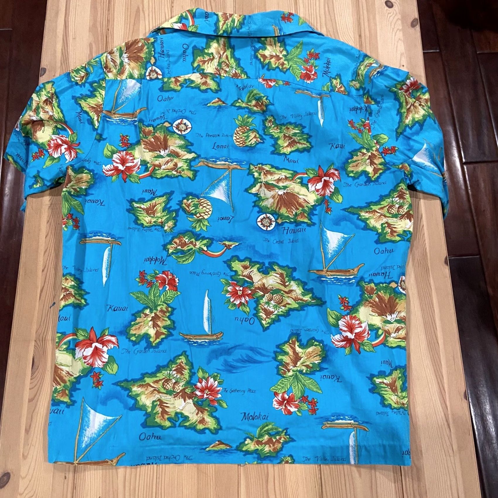 Vintage VINTAGE Pomare Shirt Mens XL Hawaiian 1960s Blue Yellow Beach Sportswear/Beach Size US XL / EU 56 / 4 - 3 Thumbnail