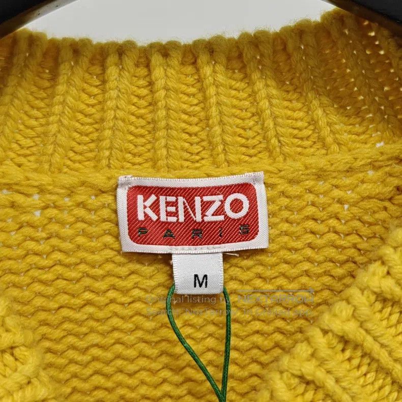 Kenzo Kenzo Yellow Knit Sweater Size M / US 6-8 / IT 42-44 - 3 Thumbnail