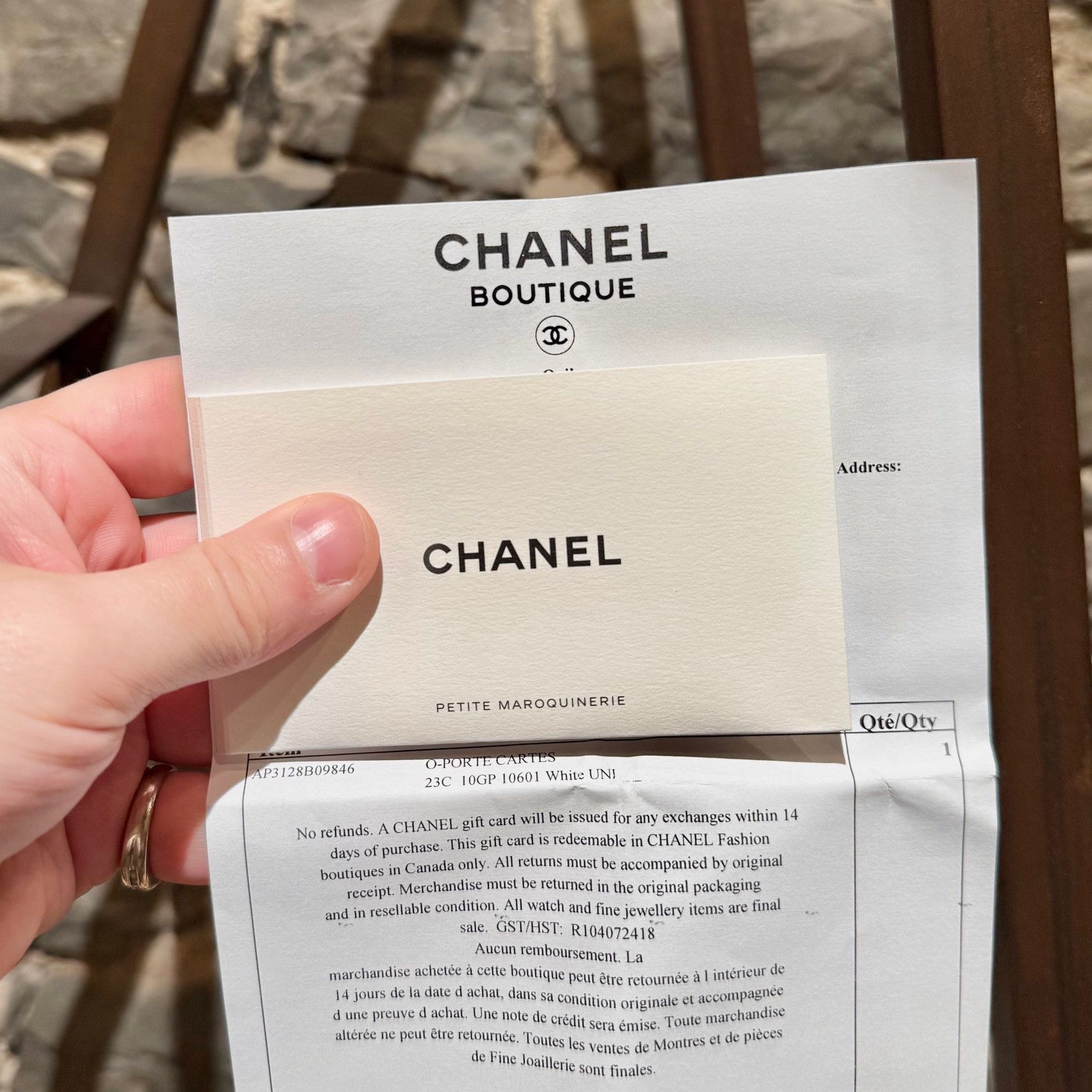 Chanel Chanel 23C White Caviar CC Card Case Size ONE SIZE - 14 Thumbnail