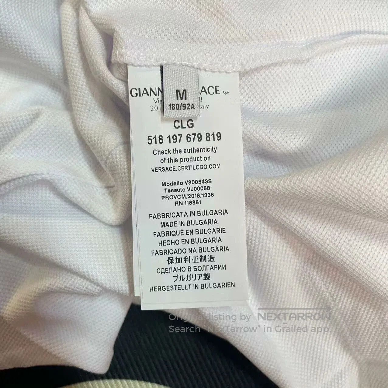 Versace Versace White Polo Shirt M. Size US M / EU 48-50 / 2 - 3 Thumbnail