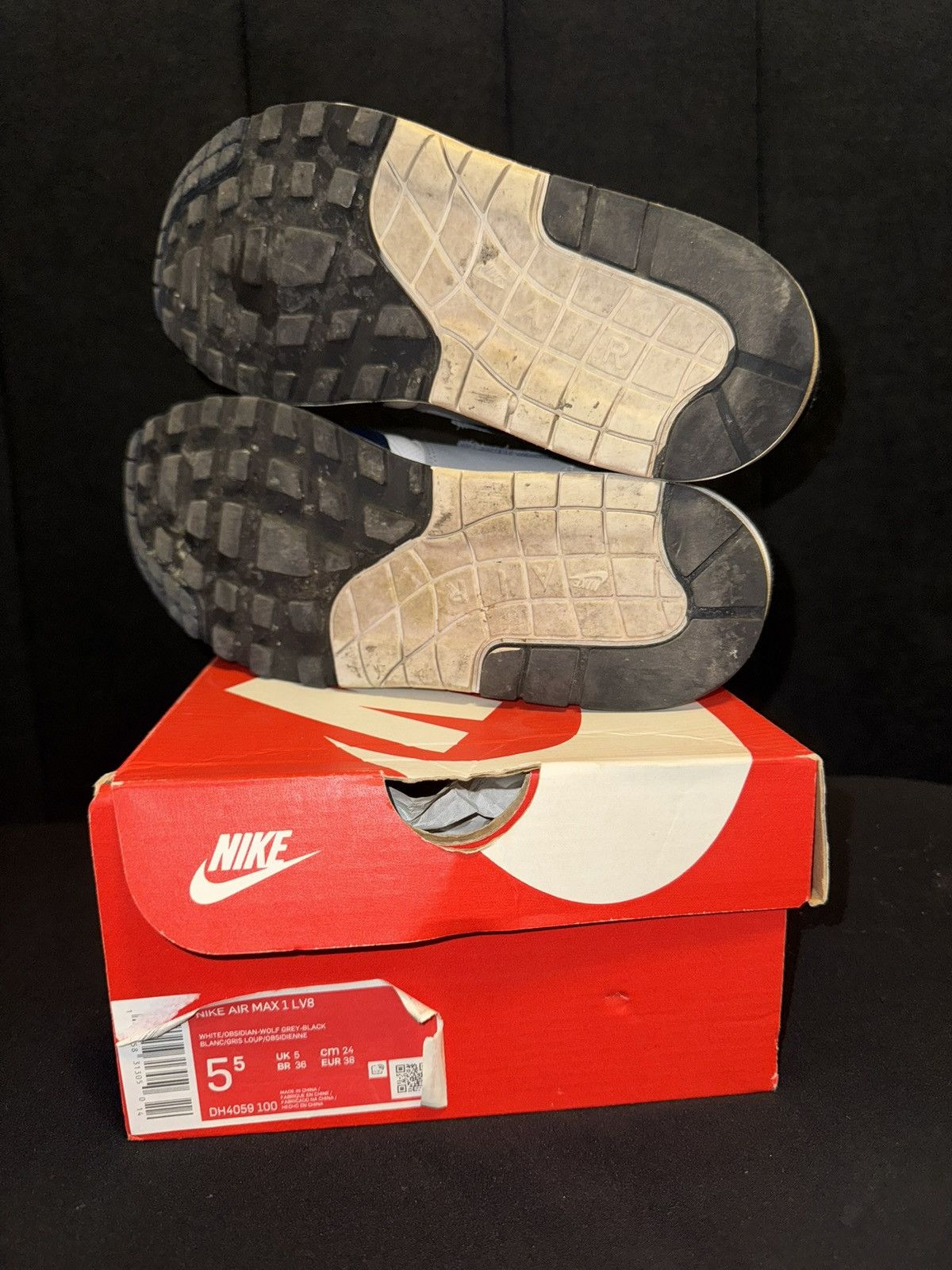 Nike Nike Air Max 1 “Navy Blue” GS Size 5.5y Size US 5.5 / EU 38 - 7 Thumbnail