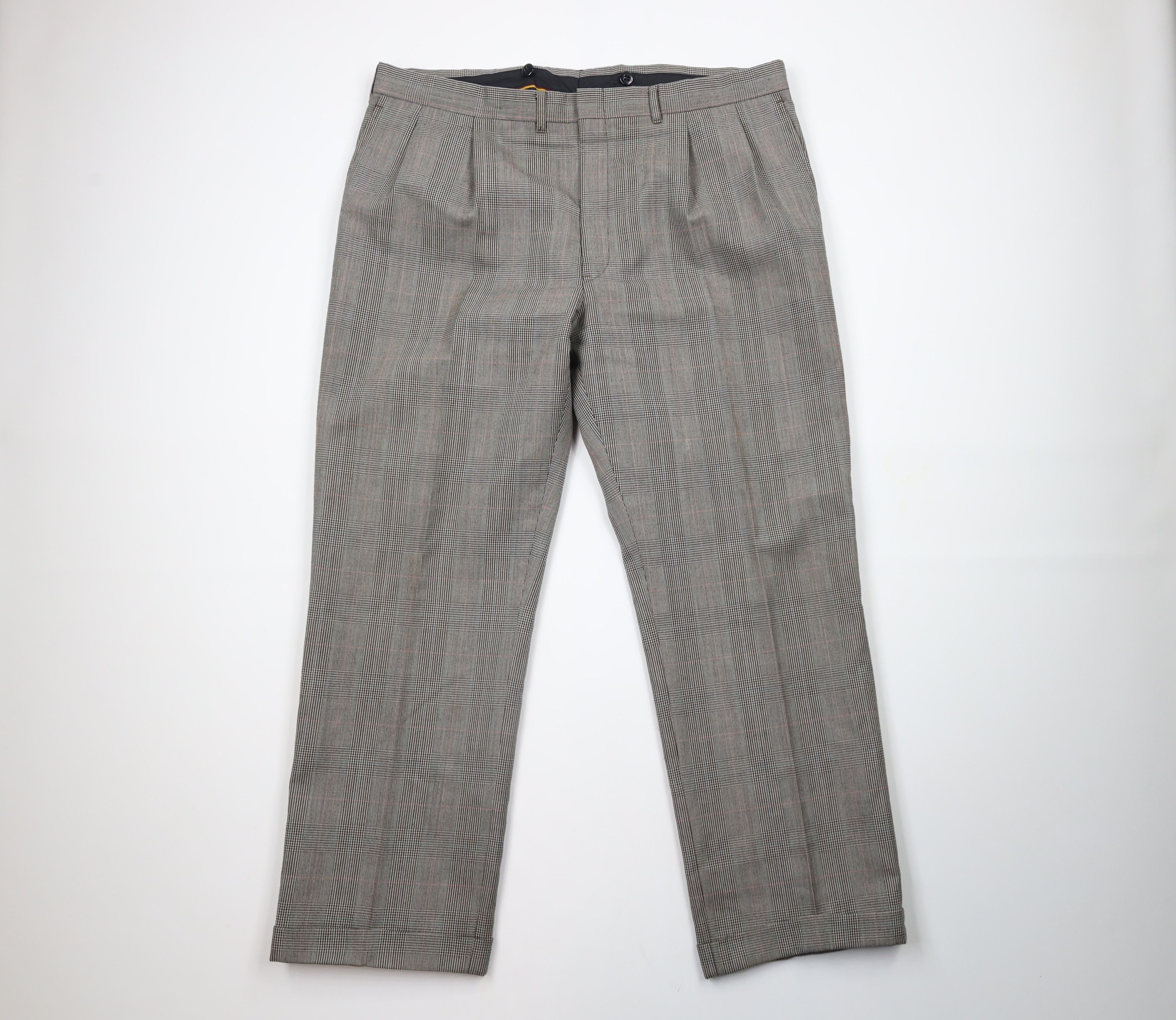 Vintage Vintage 70s Streetwear 2 Piece Wool Suit Houndstooth Size 46R - 11 Thumbnail