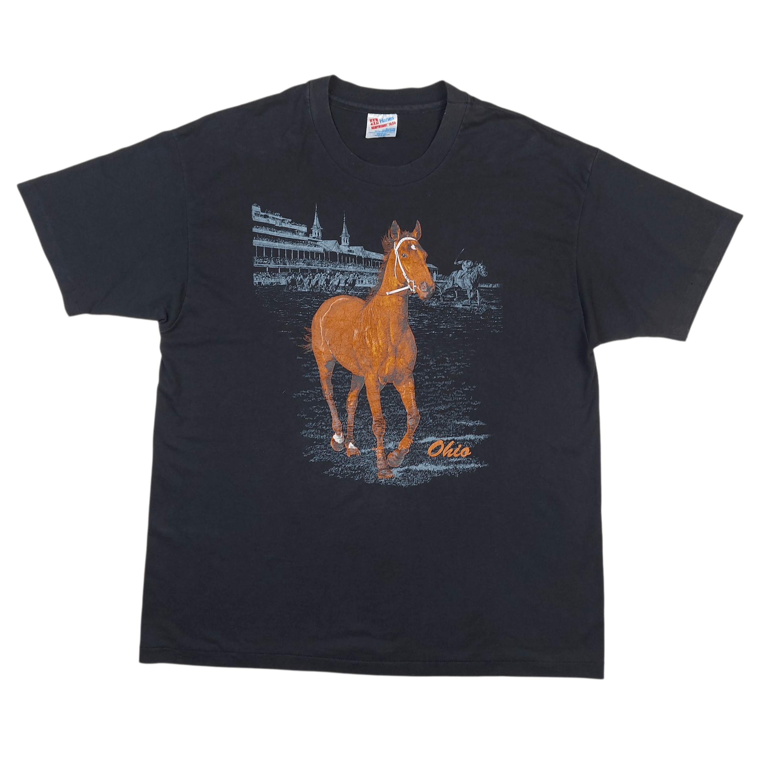 Other VTG 90s Ohio Derby Thoroughbred Horse Race Single-Stitch TEE Size US XL / EU 56 / 4 - 1 Thumbnail