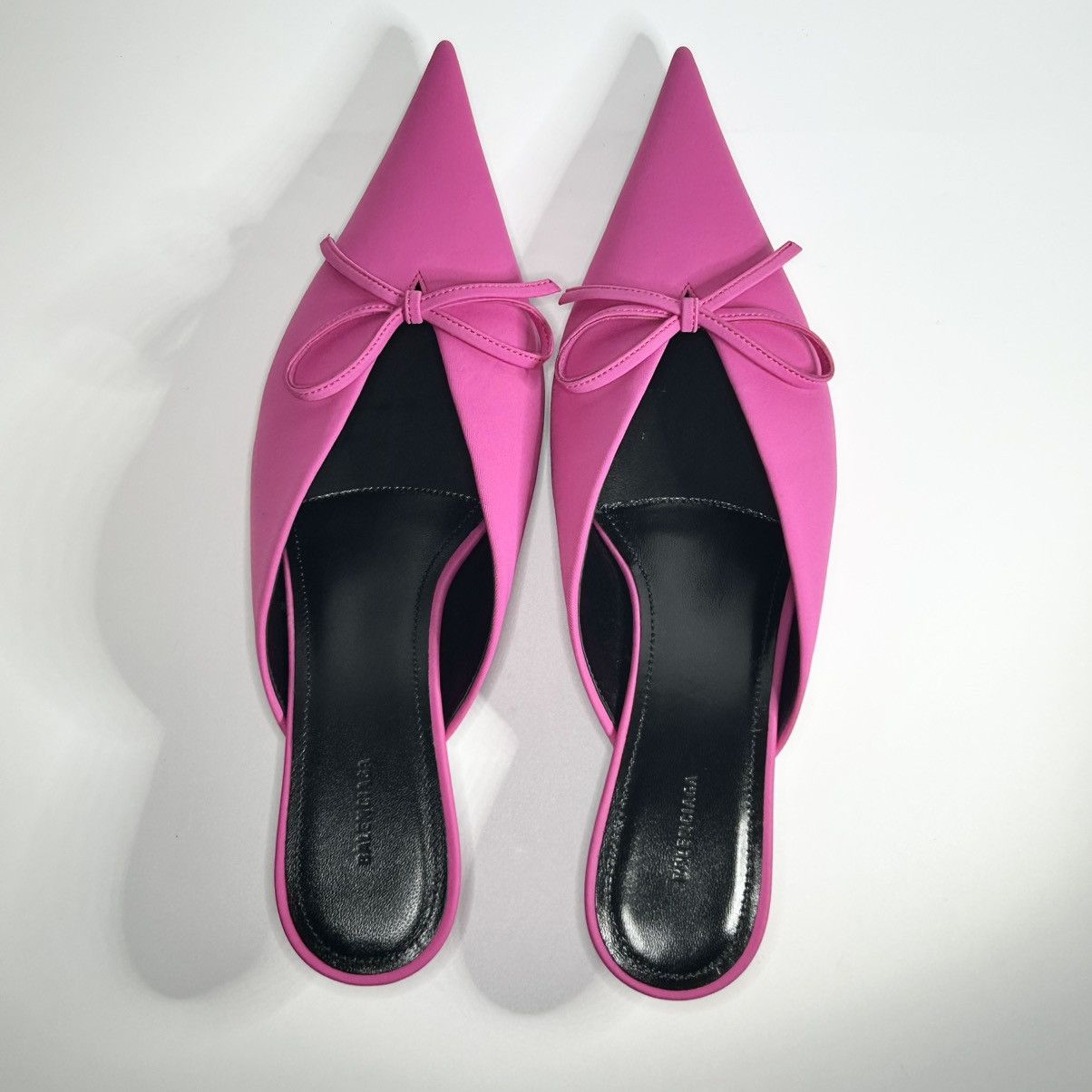 Balenciaga New Balenciaga Knife Bow 40mm Kitten Heels Pink 38EU/8US Size US 8 / IT 38 - 4 Thumbnail