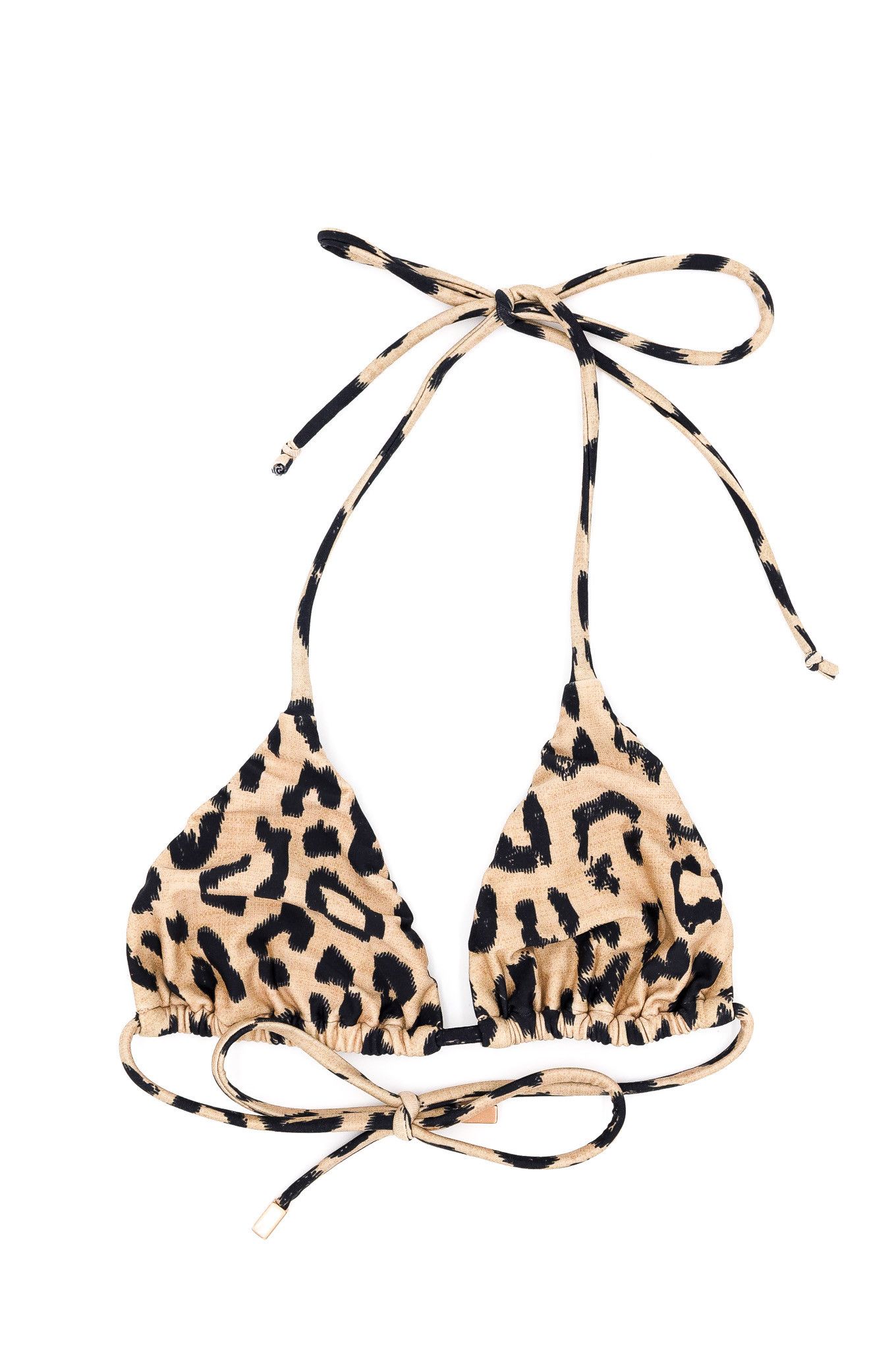 Vintage Leopard Print Bikini 2 Piece Set Size Small Summer Swimsuit Size S / US 4 / IT 40 - 2 Thumbnail