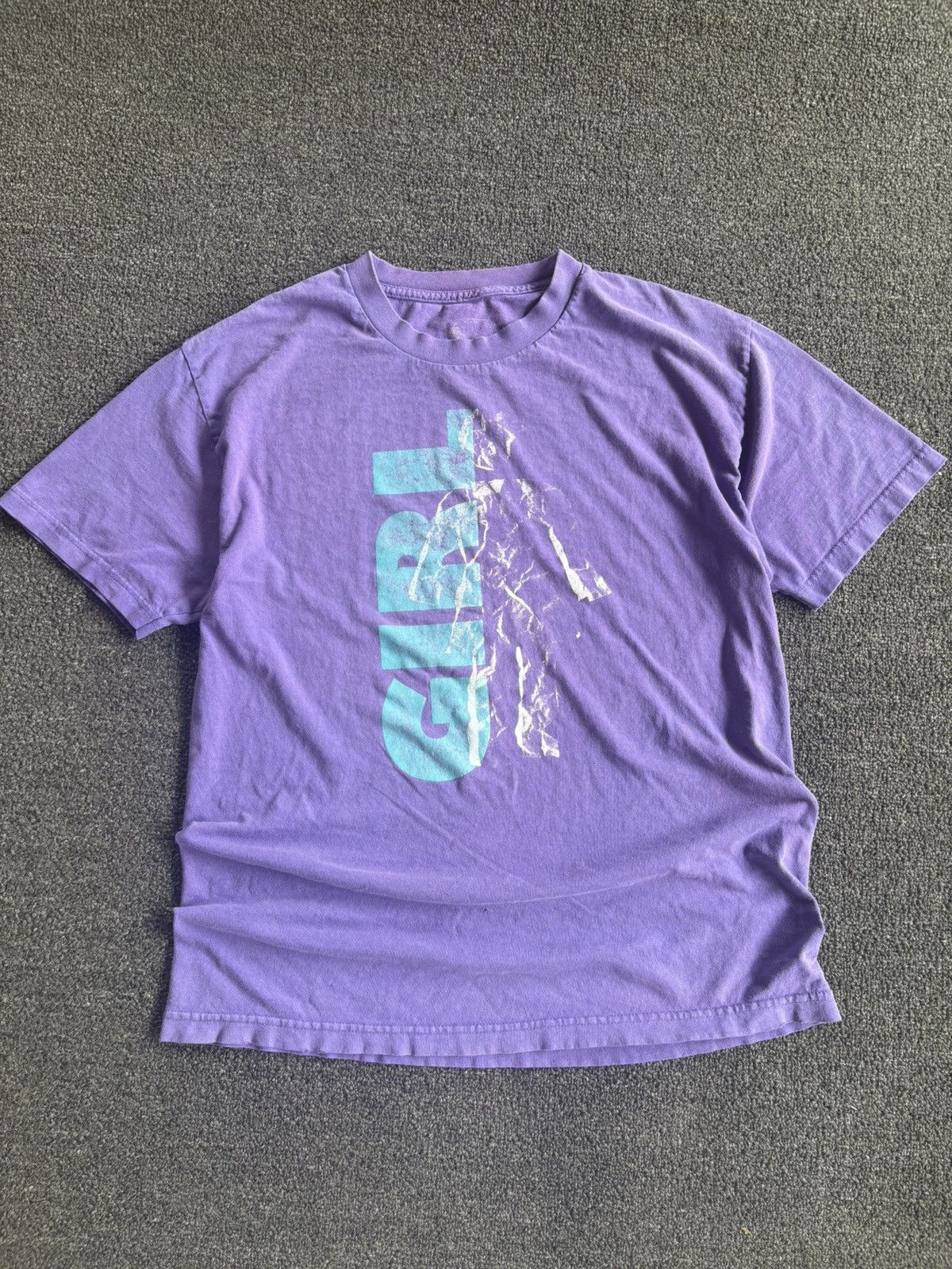 Girl Skateboards Vintage 00s Girl Skateboarding big logo tee y2k
