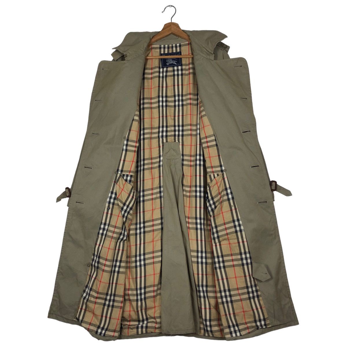 Burberry 🔥Vintage Long Jacket Burberrys Nova Check Blanket Bondage Size US M / EU 48-50 / 2 - 14 Thumbnail