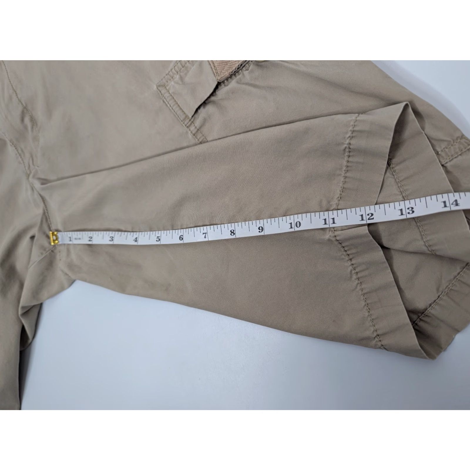 Nike Nike Cargo Shorts Shirt Men Medium Tan Outdoor Twill Cotton Drawstring Pockets Cargo Outdoor Nike Mens M Tan Summer - Size US 31 - 6 Thumbnail