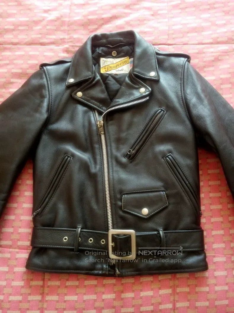 Schott Schott 618 Leather Jacket Size US XXS / EU 40 - 7 Thumbnail