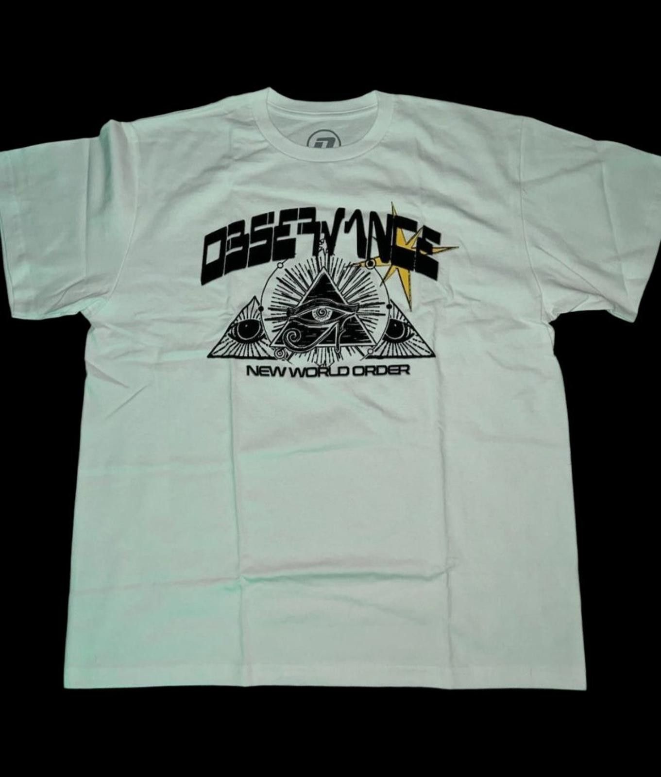 Designer White Graphic T-Shirt Observance Labs Shirt Size S Size US S / EU 44-46 / 1 - 1 Thumbnail