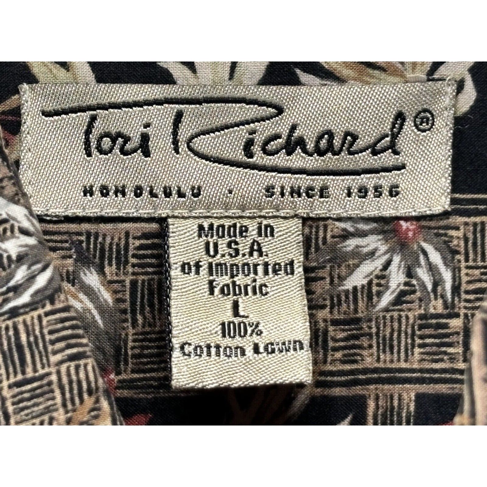 Tori Richard Tori Richard Hawaiian Shirt Mens Large Multicolor Cotton Button Down Short Sleeve Lightweight Size US L / EU 52-54 / 3 - 5 Thumbnail