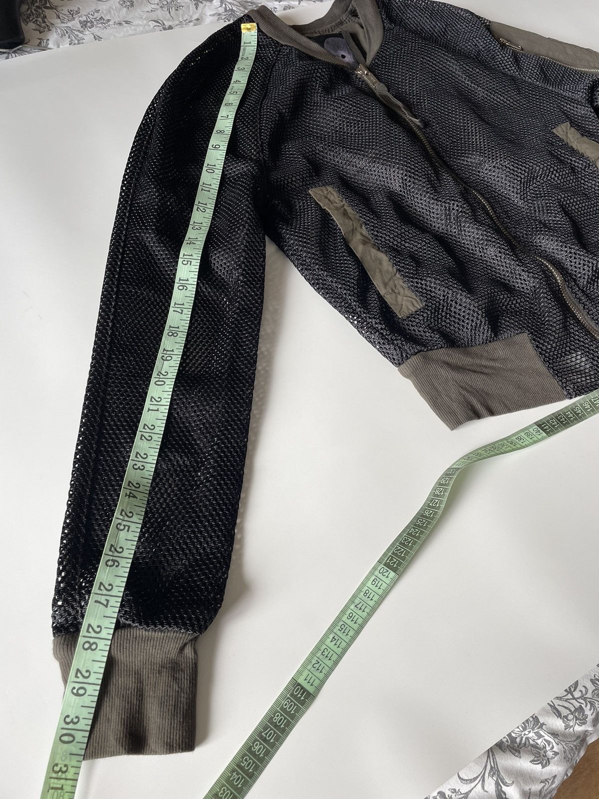 Silent By Damir Doma Silent by Damir Doma FW13 Fishnet Bomber Jacket Size US XS / EU 42 / 0 - 17 Thumbnail