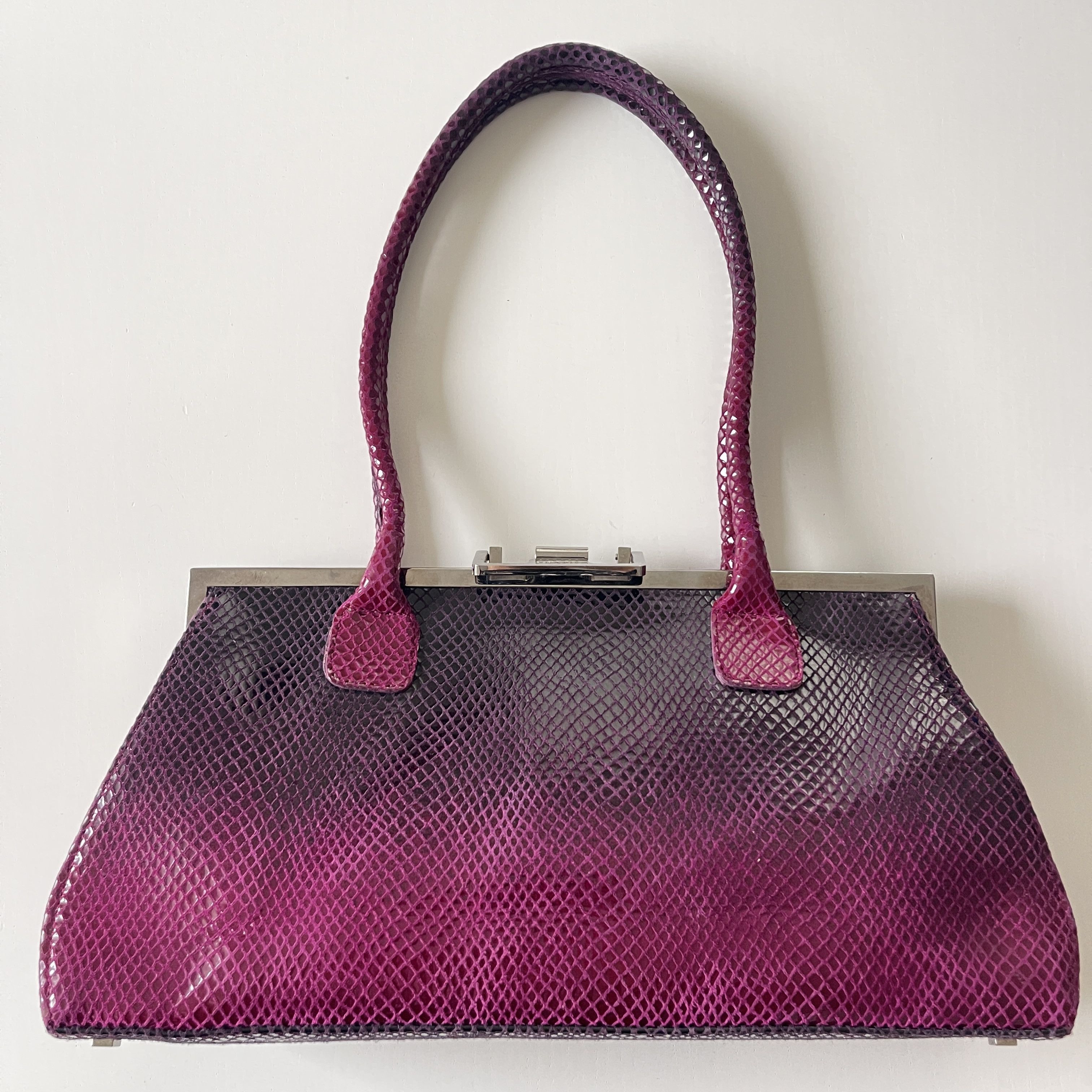 Stuart Weitzman STUART WEITZMAN Python Leather Bag Y2K style Size ONE SIZE - 1 Thumbnail