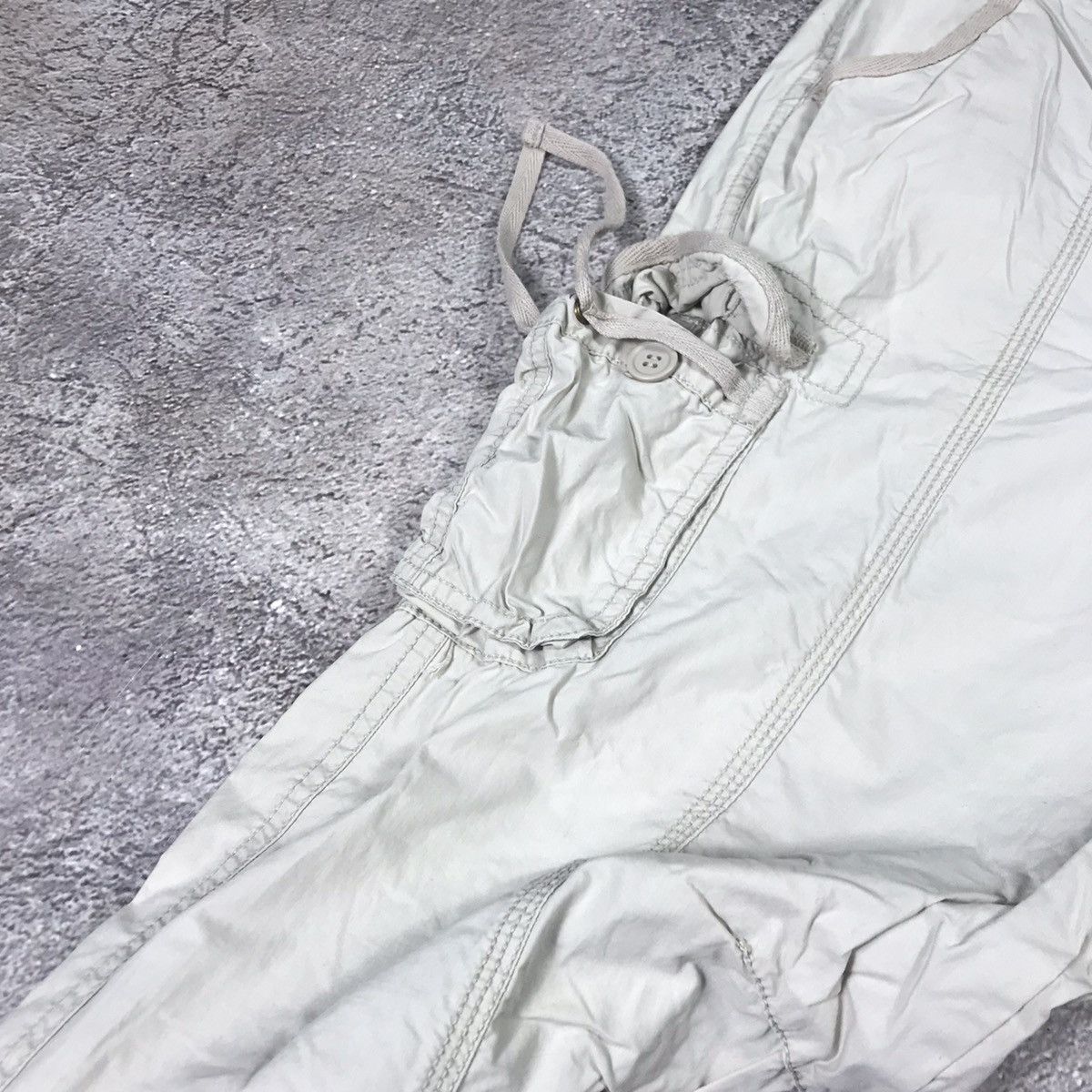 Vintage Vintage 90s Baggy Cargo Pants Parachute Flared Grunge 30 Size 30" / US 8 / IT 44 - 2 Thumbnail
