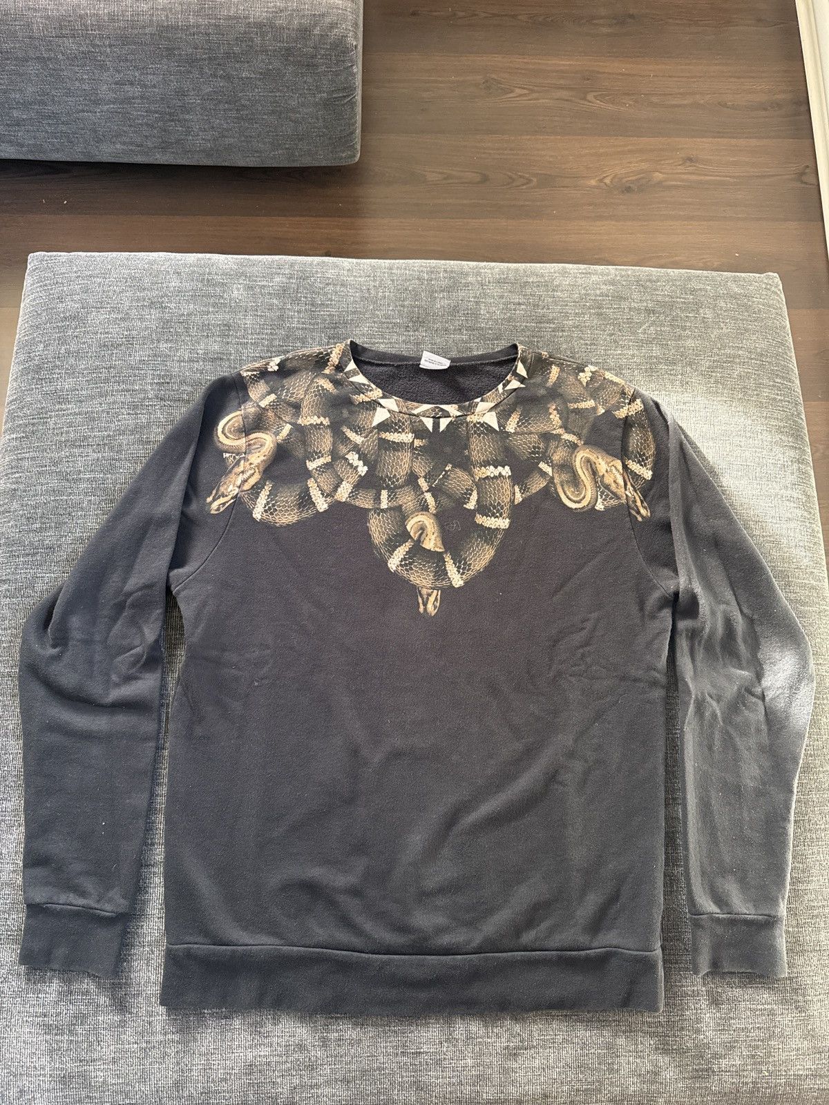 Marcelo Burlon Marcelo Burlon Snakes Sweater Black L Size US L / EU 52-54 / 3 - 1 Thumbnail