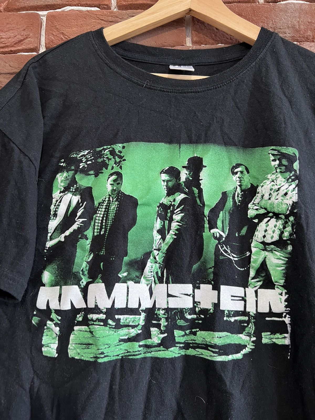 Band Tees Rare 00s Rammstein Faces Band T-Shirt Metal Rock Size US L / EU 52-54 / 3 - 2 Thumbnail