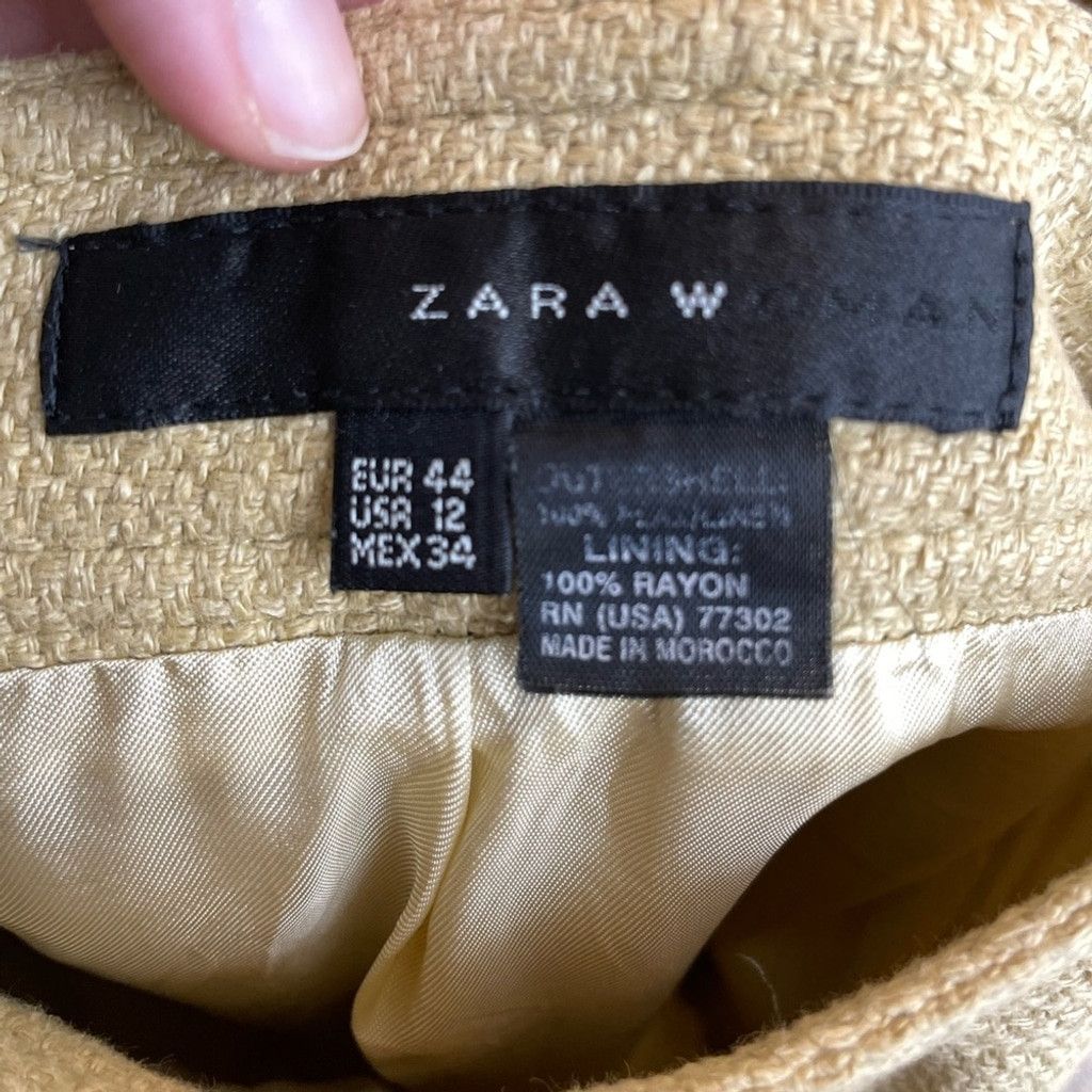 Zara Zara Linen Cargo Skirt with Front Slit 12 Size 34" / US 12 / IT 48 - 9 Thumbnail