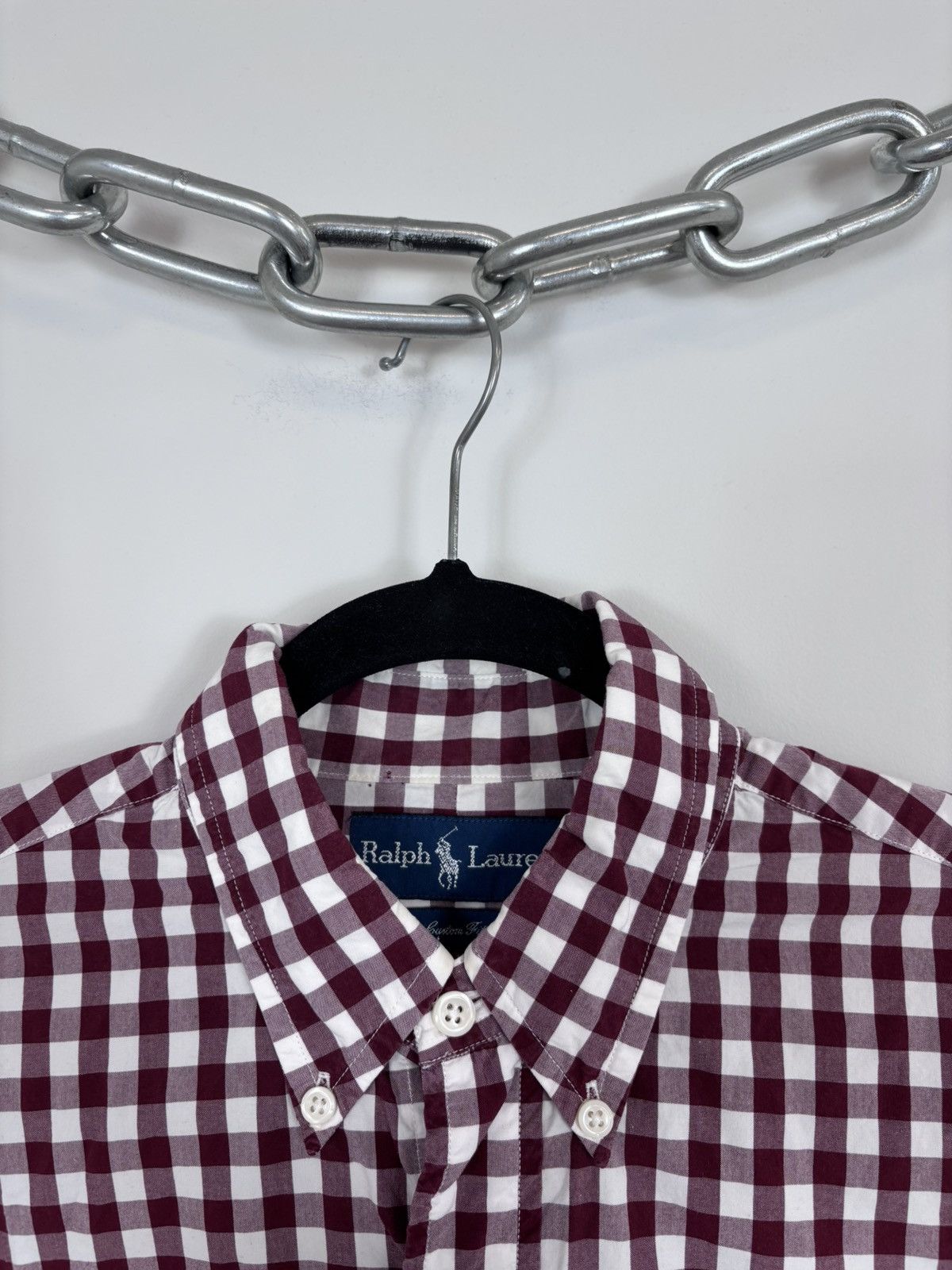 Ralph Lauren Ralph Lauren Vintage Men’s Gingham Check Long Sleeve Shirt Size US M / EU 48-50 / 2 - 7 Thumbnail