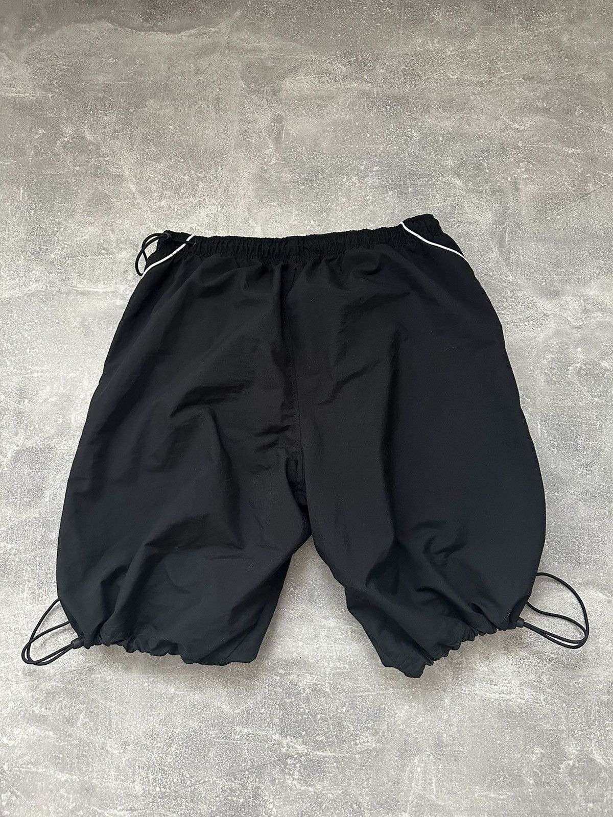 Nike × Vintage Vintage Nike Drill Swoosh Y2K Nylon Shorts Size US 32 / EU 48 - 2 Thumbnail
