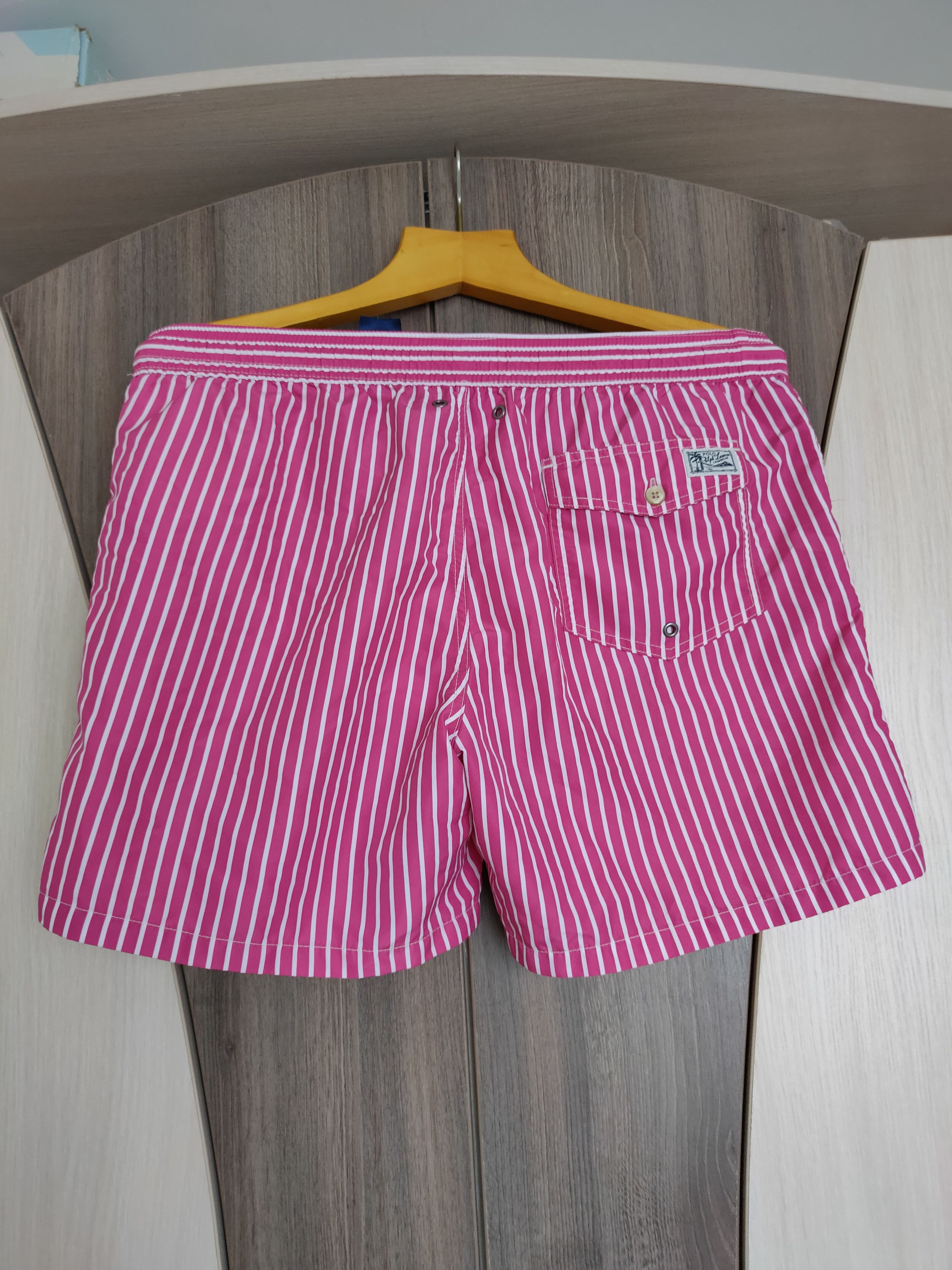Polo Ralph Lauren Vintage Y2K Polo Ralph Lauren Striped Swim Shorts L Size US 36 / EU 52 - 2 Thumbnail