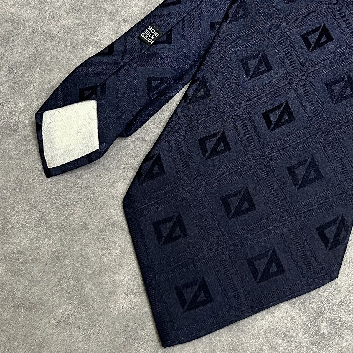 Christian Dior Monsieur Christian Dior Monsieur monogram diamond logo tie Size ONE SIZE - 6 Thumbnail