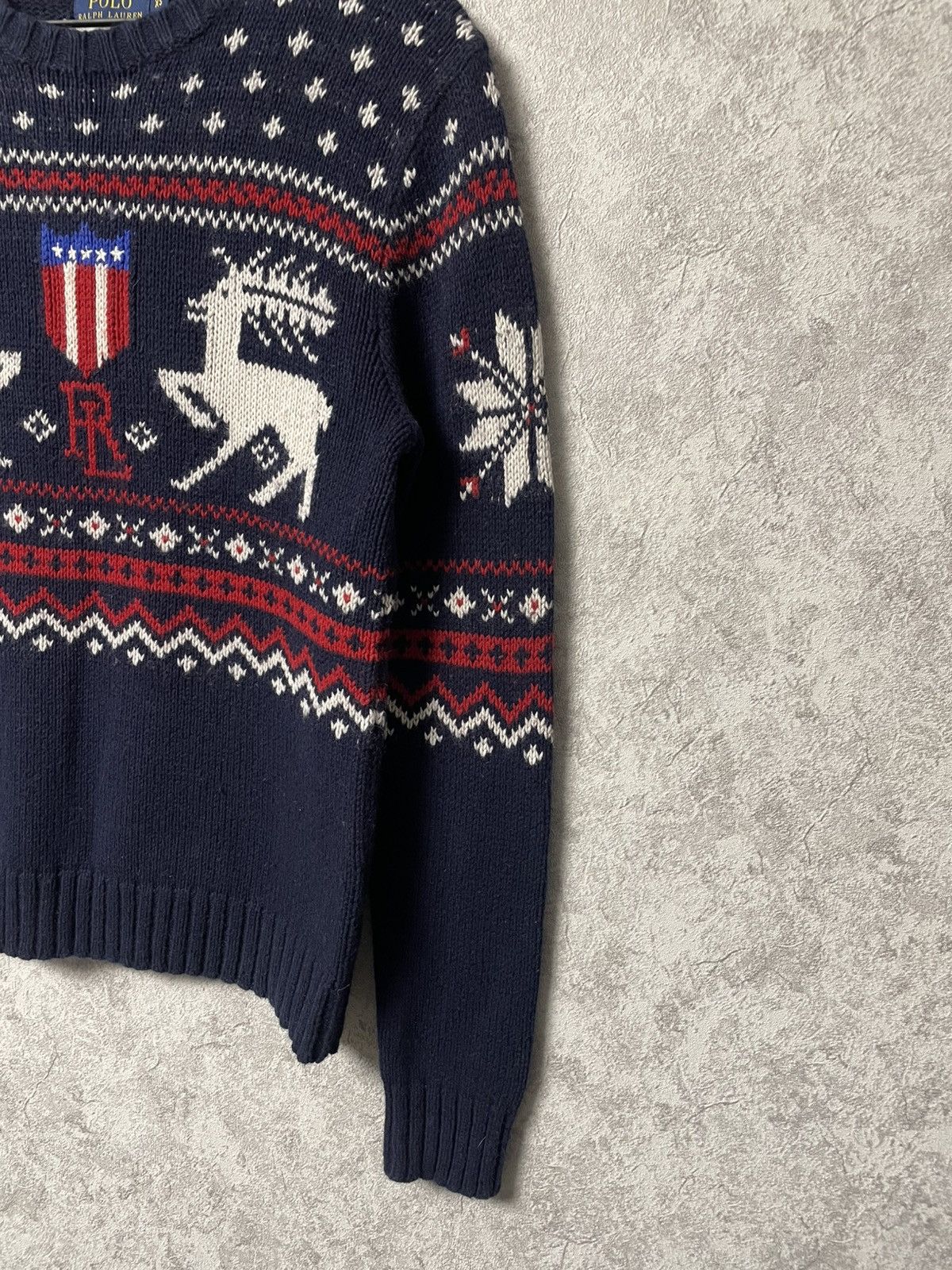 Polo Ralph Lauren Vintage Polo Ralph Lauren Snowflake Reindeer Sweater USA Size US S / EU 44-46 / 1 - 5 Thumbnail