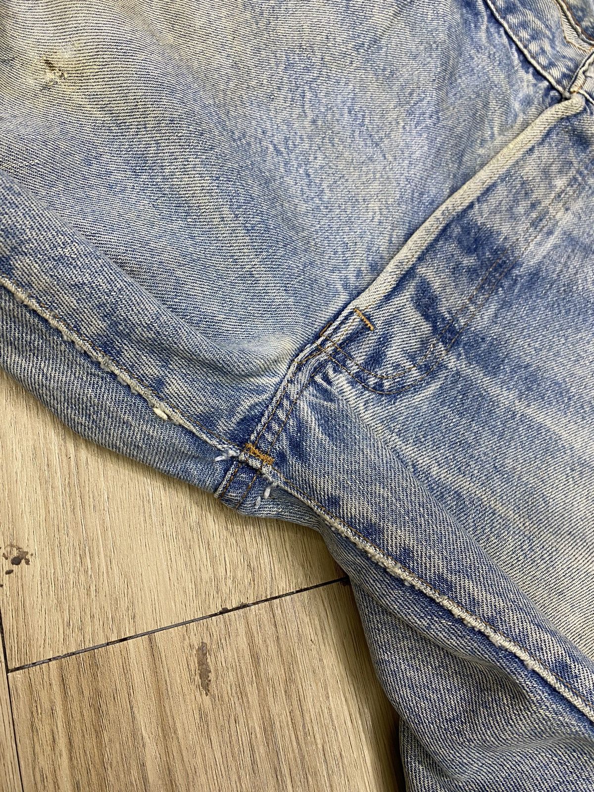 size 34 vintage levi's 501 redline distressed denime