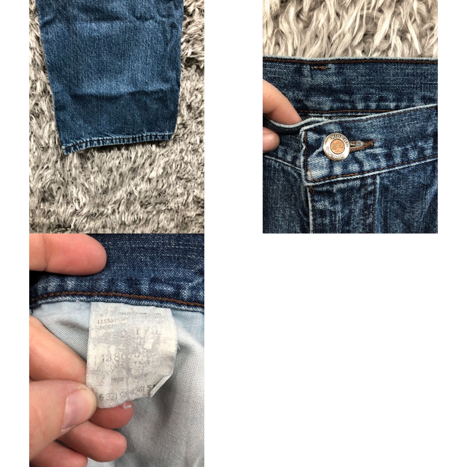 Vintage Riders Jeans Women Size 8 High Rise Dark Wash Denim Straight Blue Size 30" / US 8 / IT 44 - 8 Thumbnail