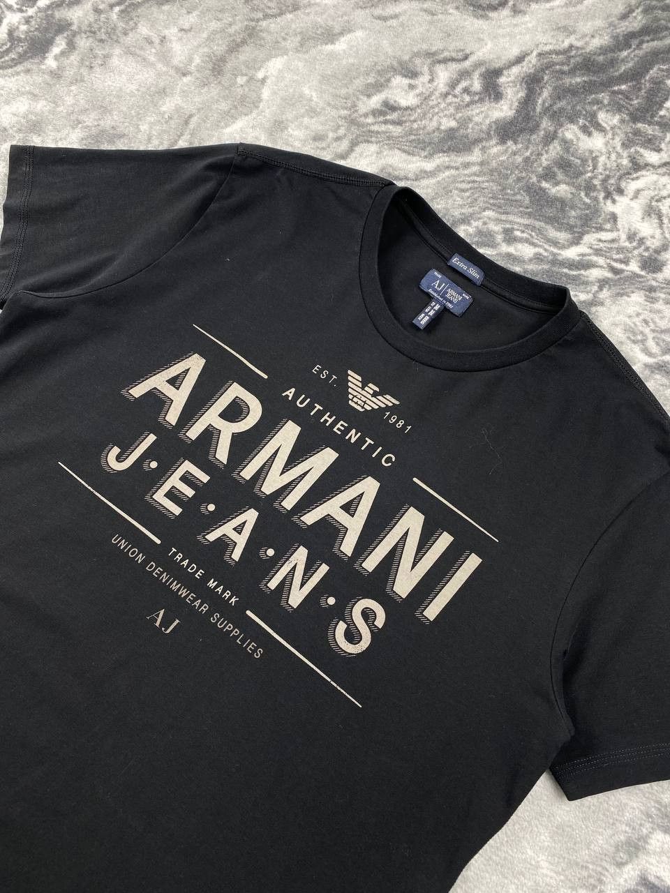 Armani Armani Jeans T Shirt Big Logo Size US XXL / EU 58 / 5 - 2 Thumbnail