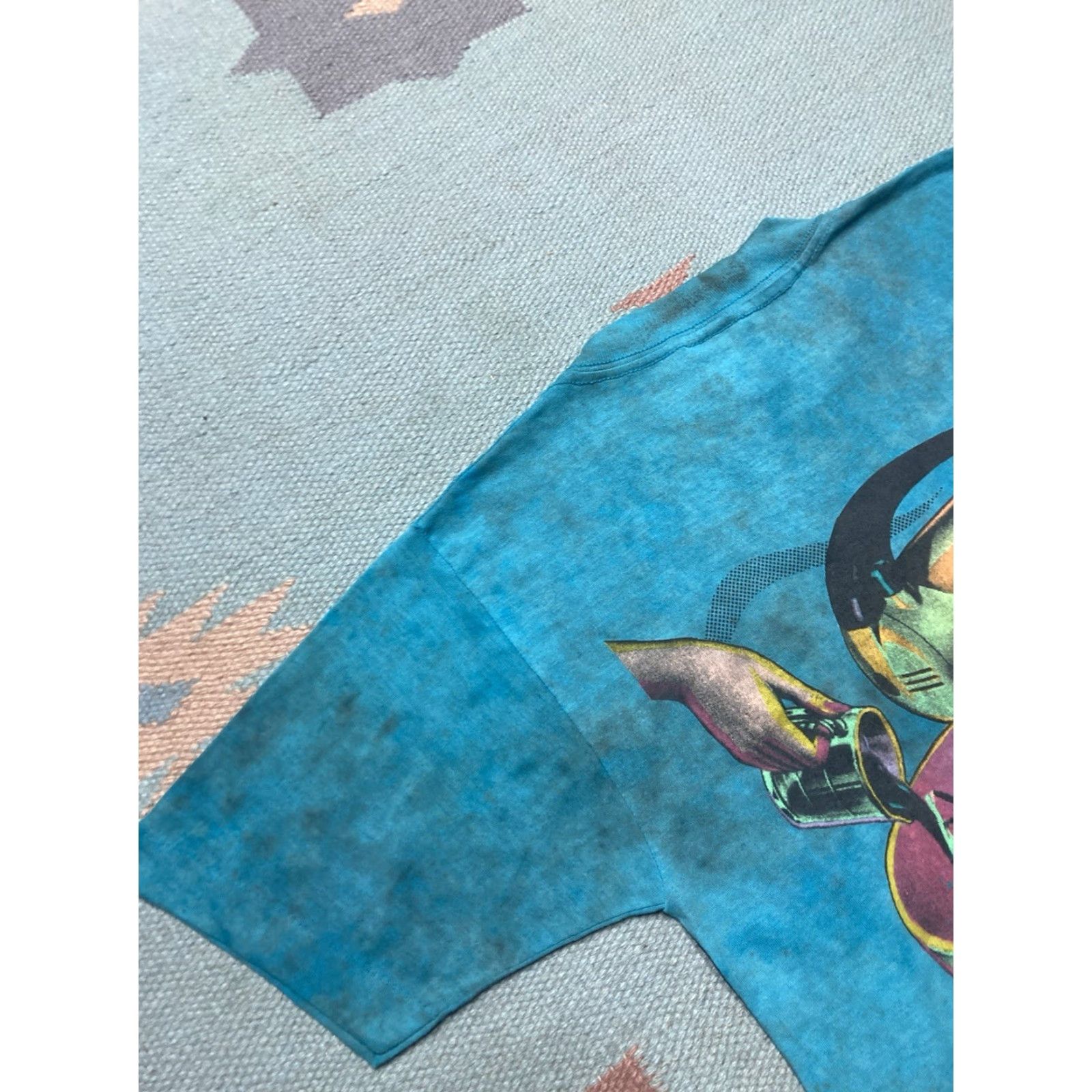 Ocean Pacific VINTAGE Ocean Pacific T-Shirt 80s Men XS Small Blue Shoot the Bowl Surf Stained Paper Thin Size US S / EU 44-46 / 1 - 5 Thumbnail