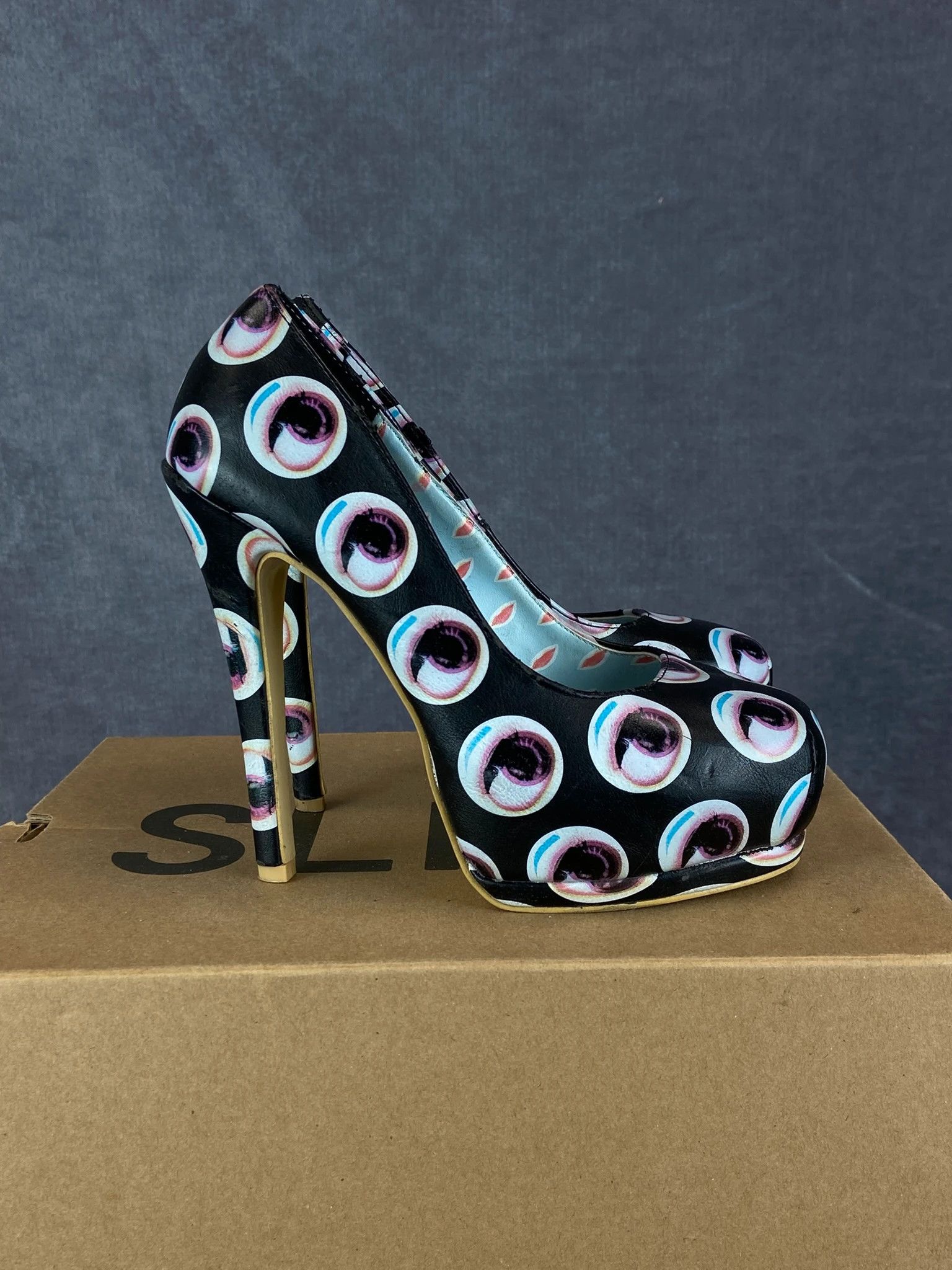 Iron Fist Black & White Heels EU 36 Size US 6 / IT 36 - 4 Thumbnail