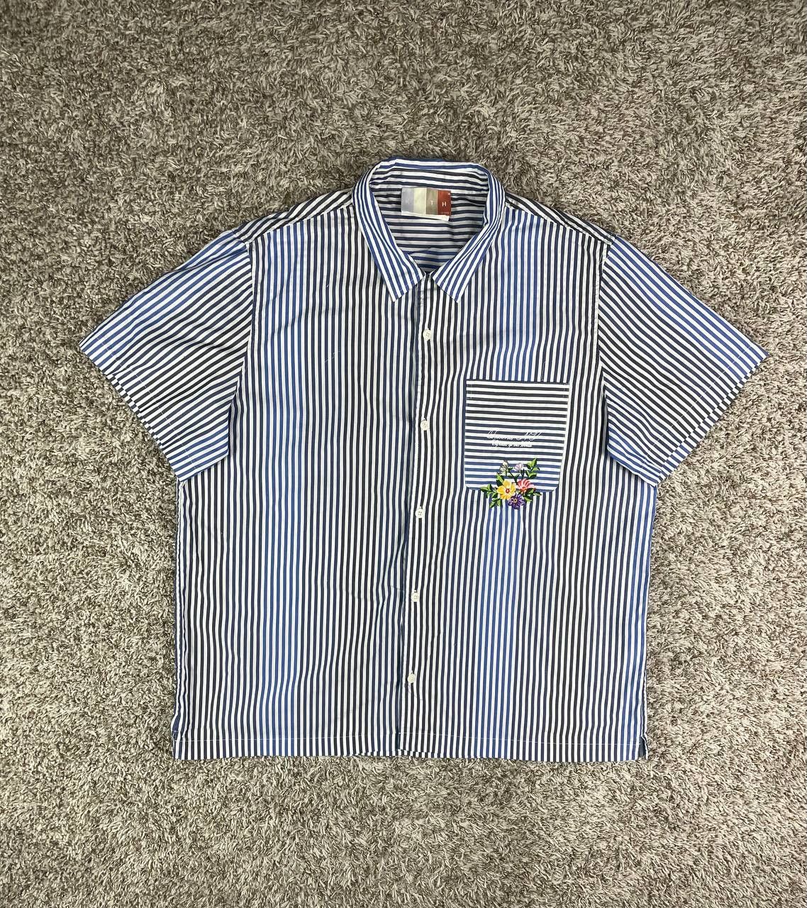 Kith Striped Poplin Thompson Camp Collar