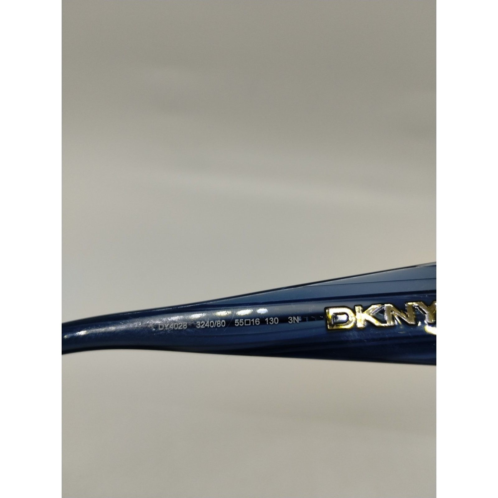 DKNY DKNY Eyeglass Frames DY4028 3240/80 Blue Marble Sunglasses Size ONE SIZE - 7 Thumbnail