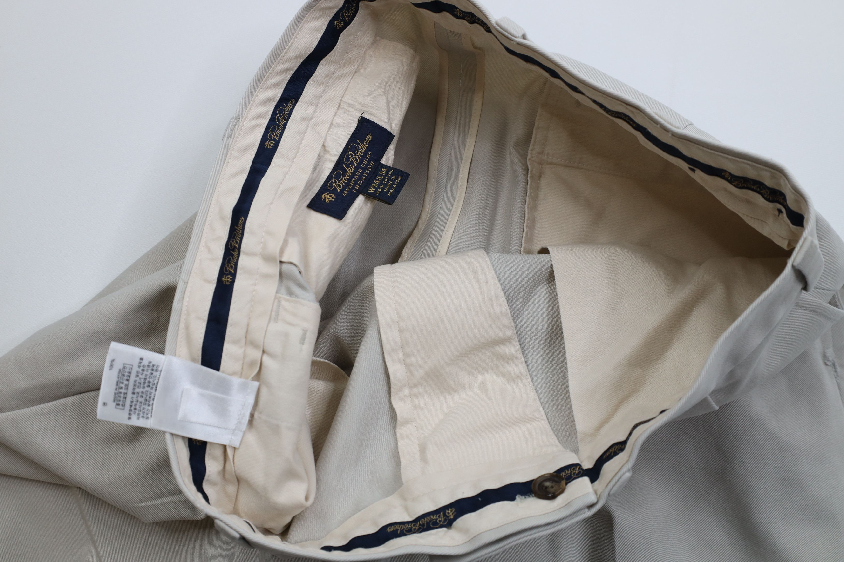 Brooks Brothers Brooks Brothers Heavy Thompson Advantage Chino Pants Stone Size US 34 / EU 50 - 9 Thumbnail