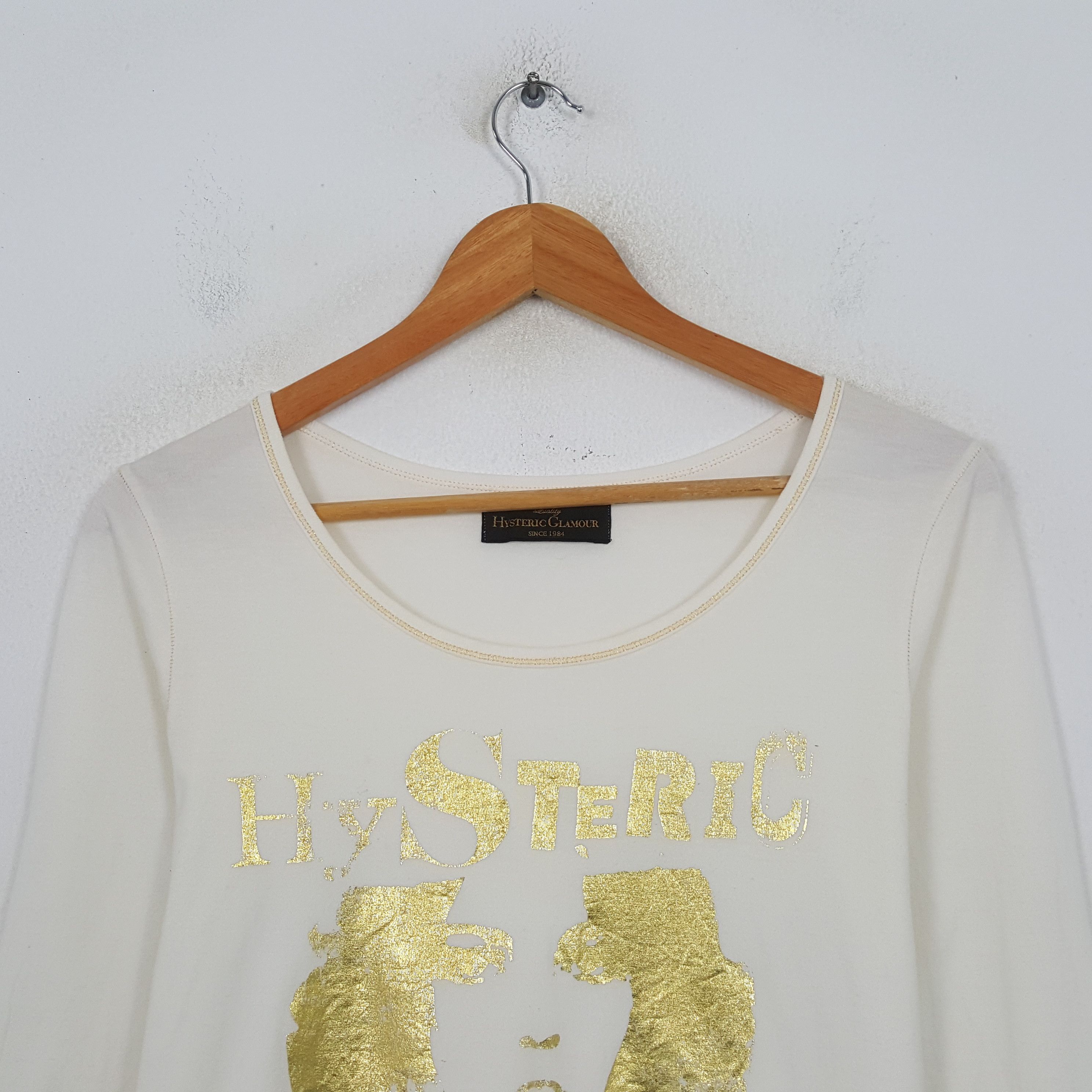 Hysteric Glamour Vintage Hysteric Glamour Japanese Brand T-Shirt C301N33 Size S / US 4 / IT 40 - 2 Thumbnail