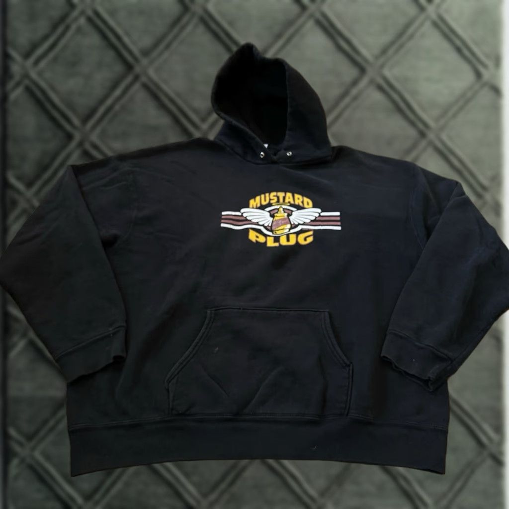 Fruit Of The Loom VINTAGE 1996 Mustard Plug All Good Ska Punk Rock Black Band Hoodie Sweatshirt XL Mens Pullover Hoodie Size US XL / EU 56 / 4 - 1 Thumbnail
