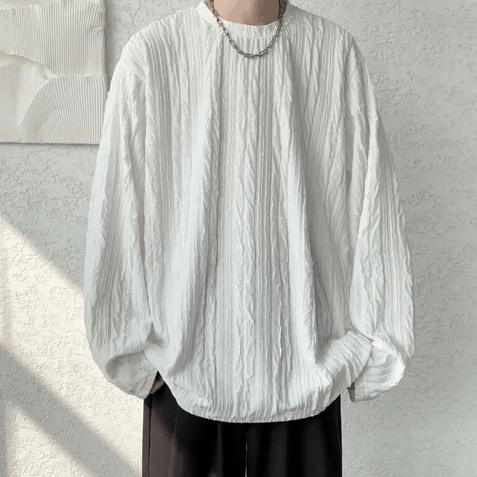 Japanese Brand × Vintage Fashion retro crinkle shirt Size US L / EU 52-54 / 3 - 1 Thumbnail