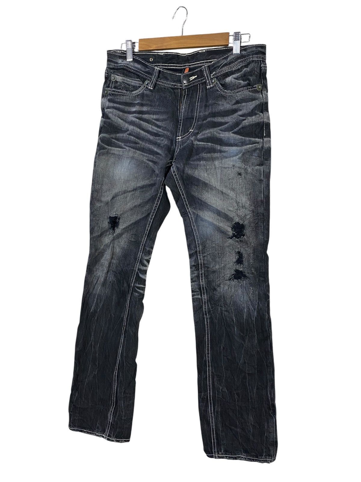 If Six Was Nine Army of no! Collection 2008/09 punk denim distressed Size US 32 / EU 48 - 3 Thumbnail