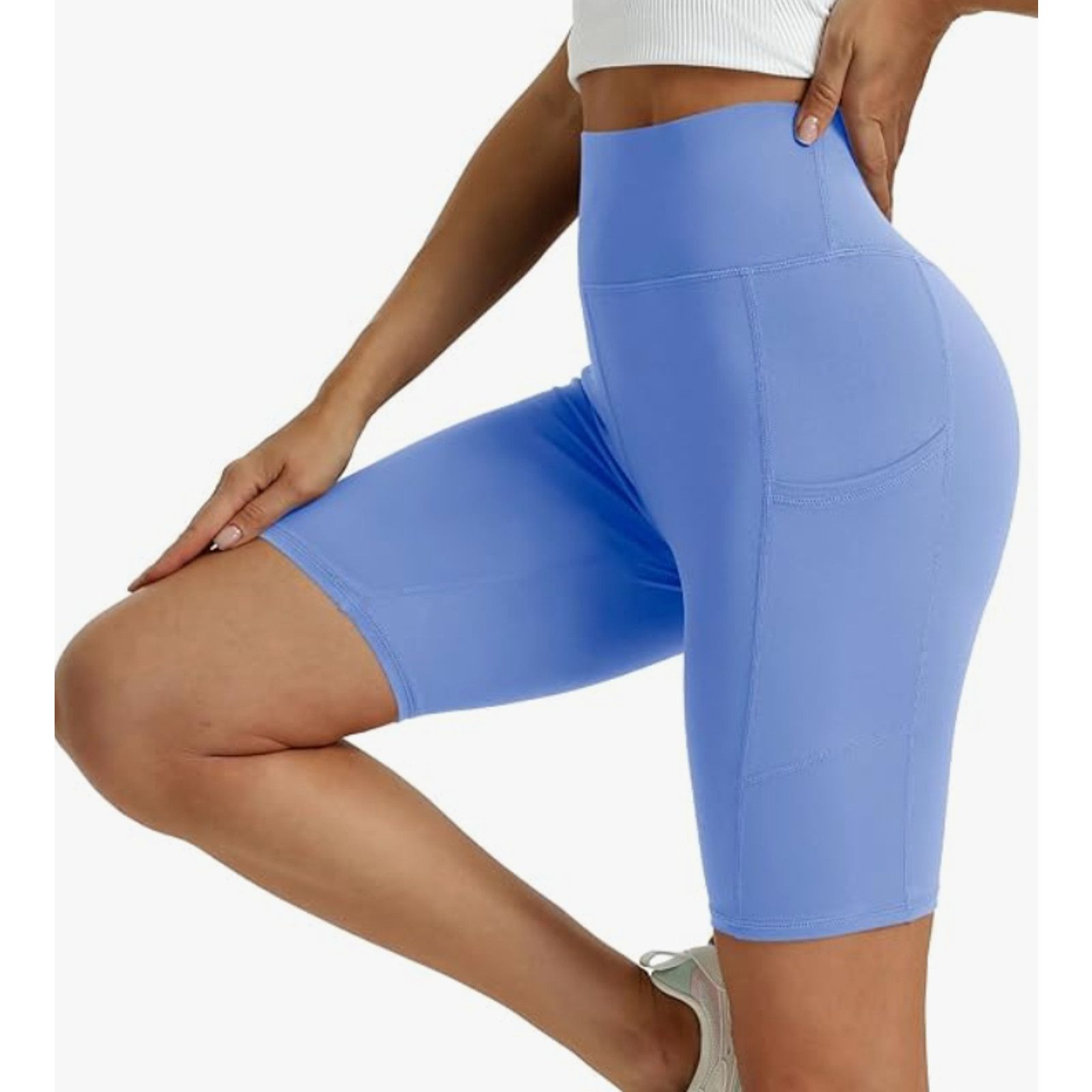 The Unbranded Brand Women's High Waisted Shorts 5pkTummy Control Pockets 4XL Size 42" / US 20 - 4 Thumbnail