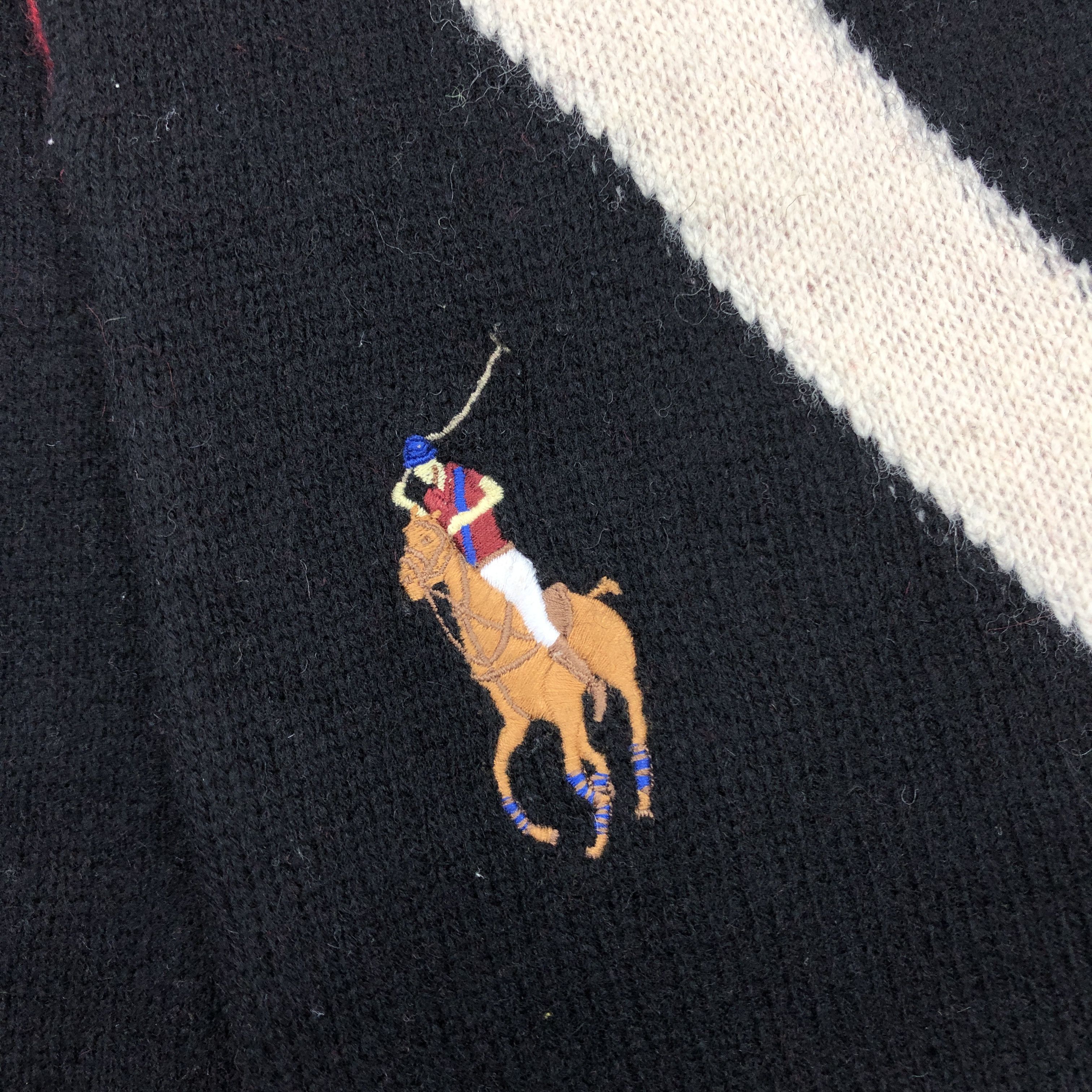 Polo Ralph Lauren × Ralph Lauren × Vintage Vintage Polo Ralph Lauren Scarf Knit Muffler Wool Scarves Size ONE SIZE - 4 Thumbnail