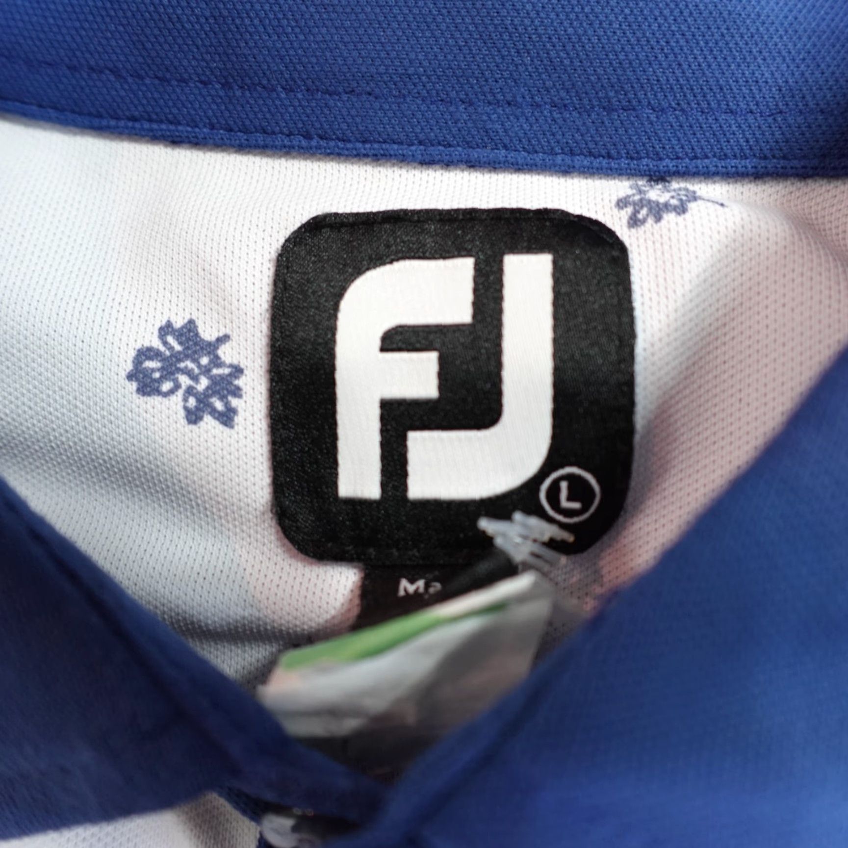 Footjoy FootJoy Polo Shirt XL White Floral Print Golf Embroidered Short Sleeve Men Polo Shirt Size US XL / EU 56 / 4 - 4 Thumbnail