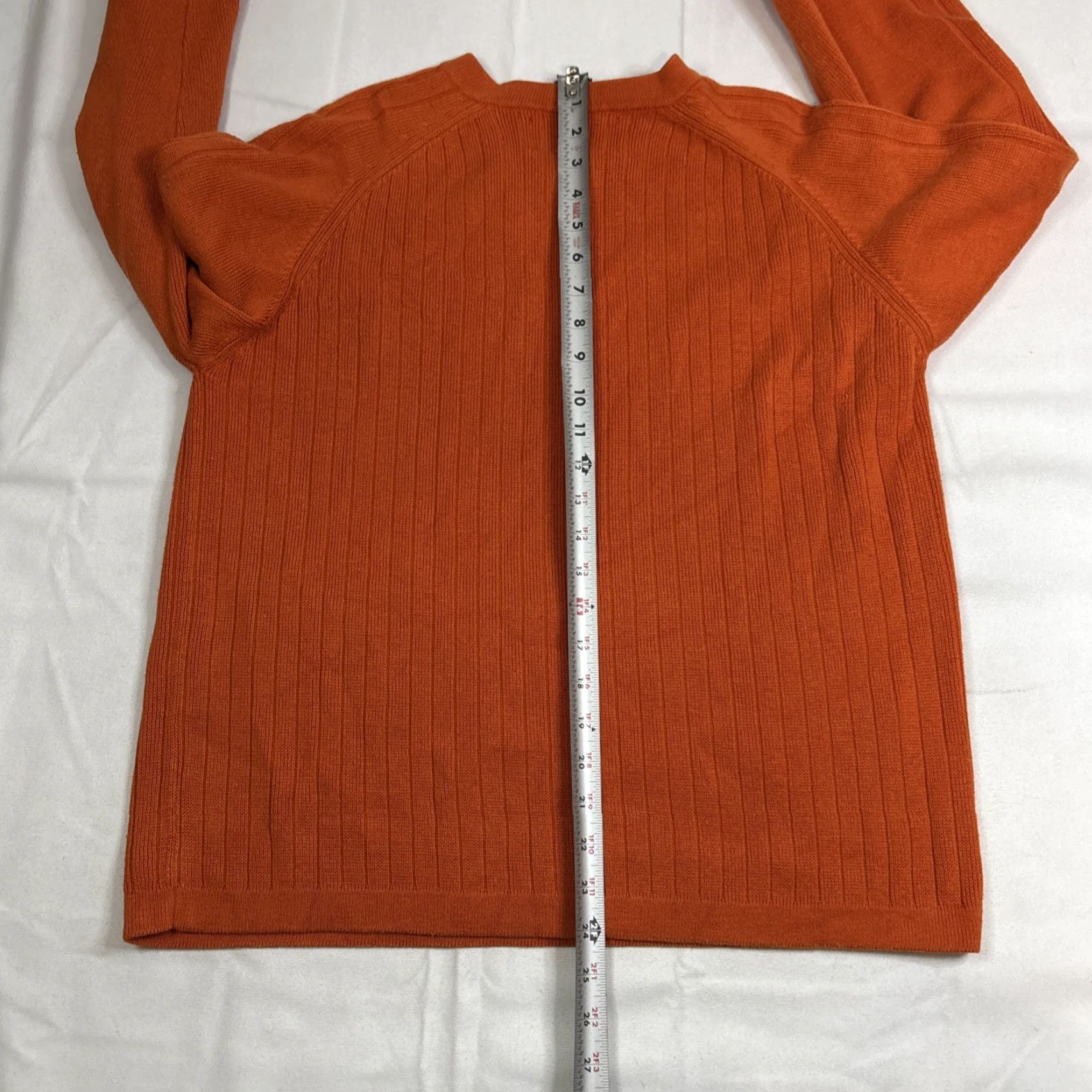 Abercrombie & Fitch VINTAGE Abercrombie & Fitch Sweater Orange V-Neck Pullover Men’s Size L Orange Striped 90s Mens Sweater Pullover Size US L / EU 52-54 / 3 - 7 Thumbnail