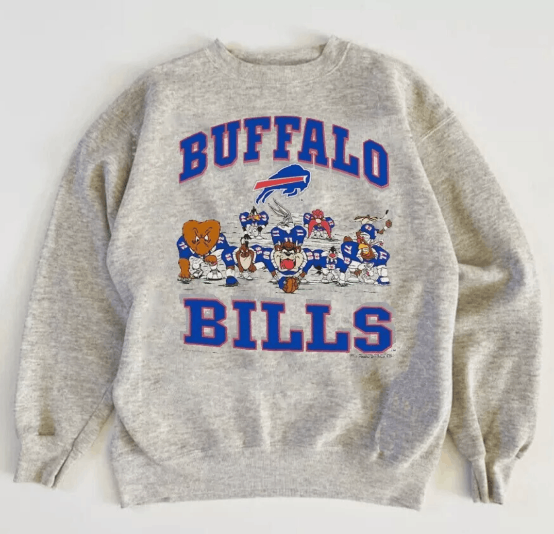 NFL Buffalo Bills Nfl Football Looney Tunes Crewneck Sweatshirt Size US L / EU 52-54 / 3 - 1 Thumbnail