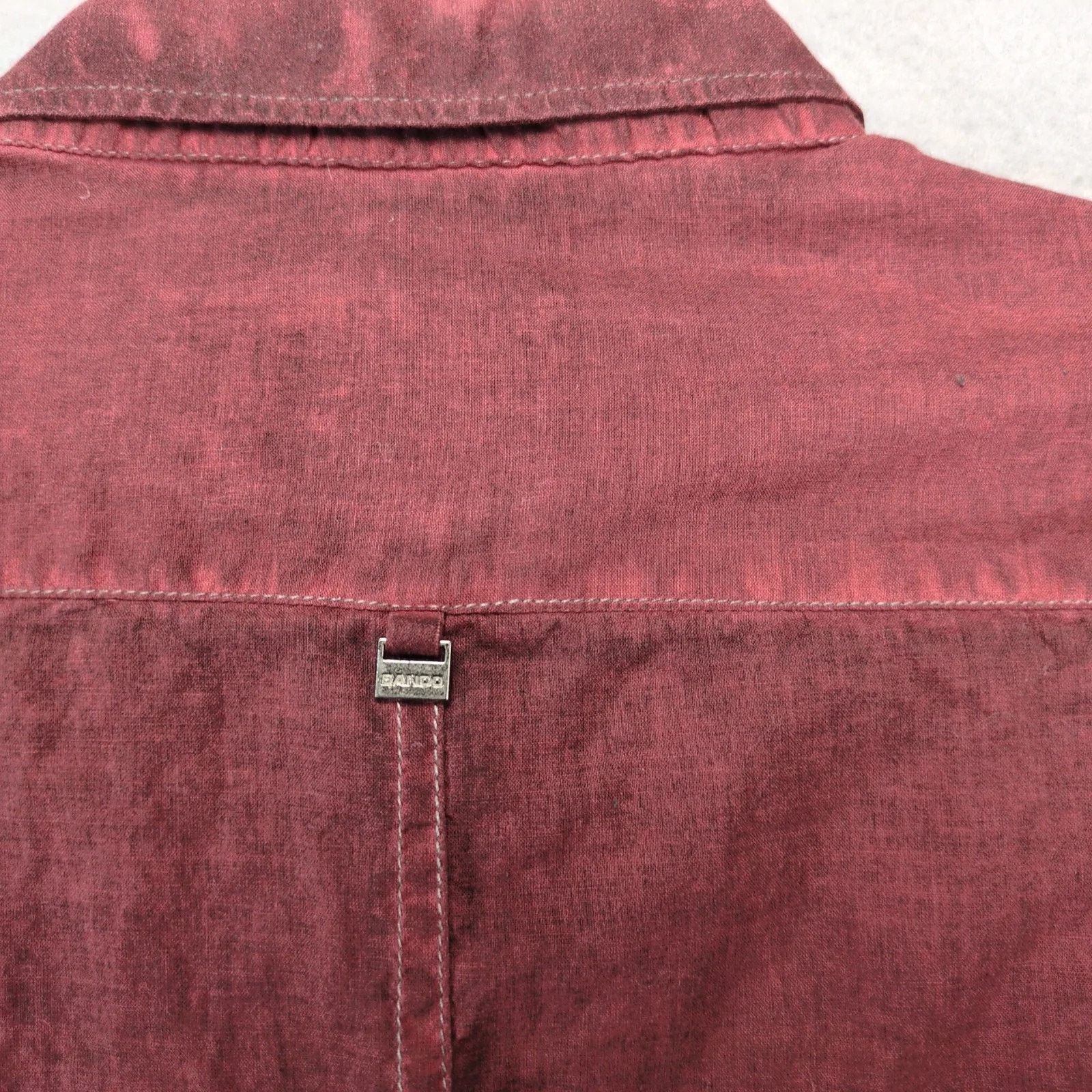 Other Bando Argentina Burgundy Pearl Snap Shirt Men's XL Long Slv Size US XL / EU 56 / 4 - 5 Thumbnail