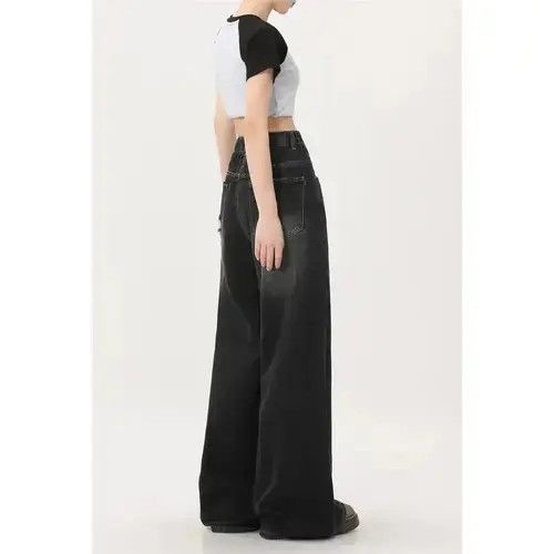 VIBE Gothic Black Jeans High Waist Size US 32 / EU 48 - 3 Thumbnail