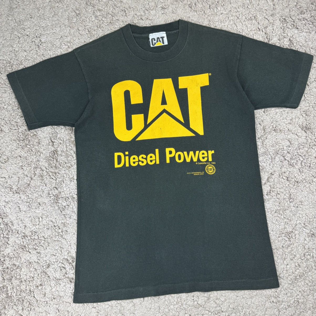 Caterpillar Vintage 90’s Faded Caterpillar "Diesel Power" T-shirt Size US M / EU 48-50 / 2 - 3 Thumbnail