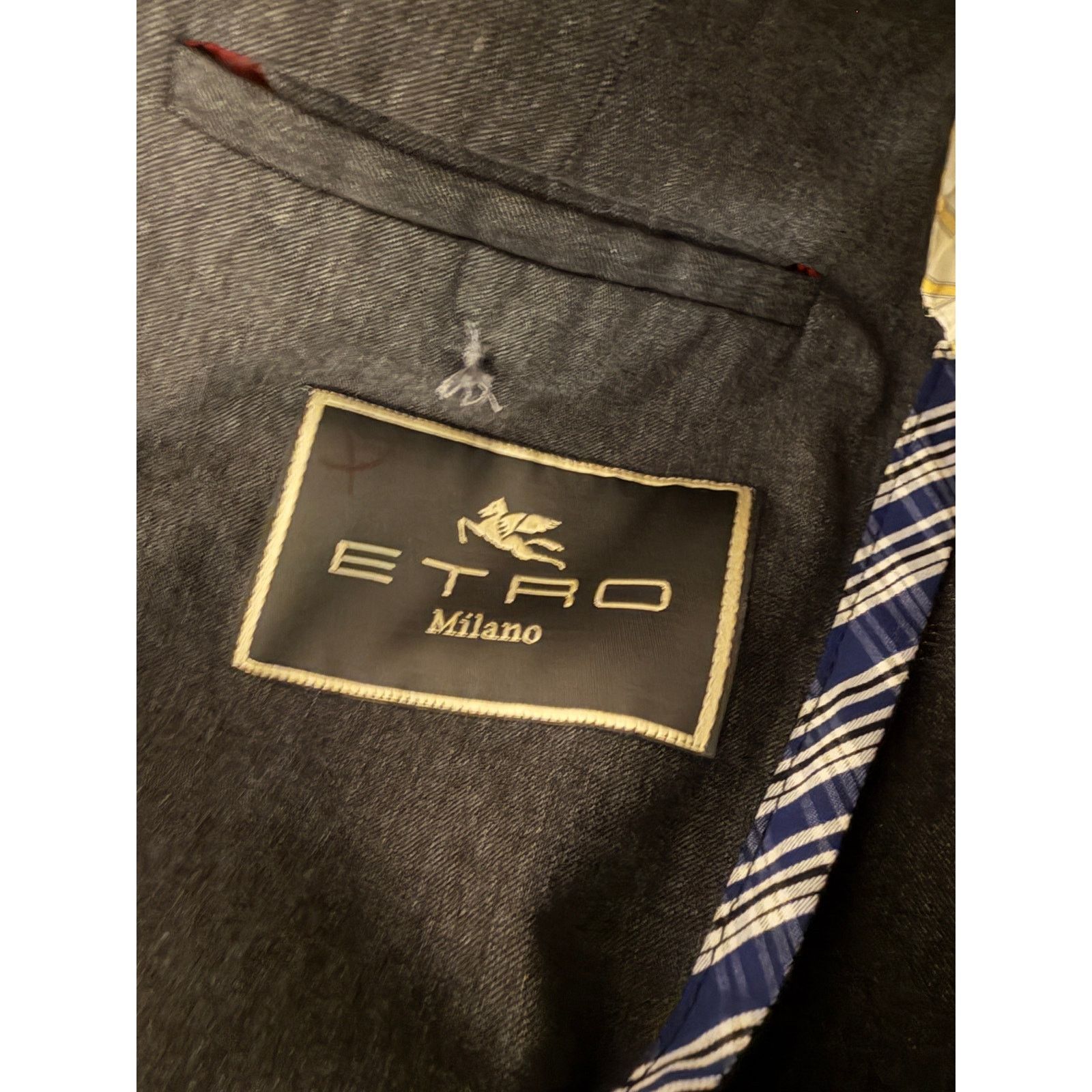Etro Vintage Etro Men's Cotton 3BTN Blazer Size 52R - 3 Thumbnail
